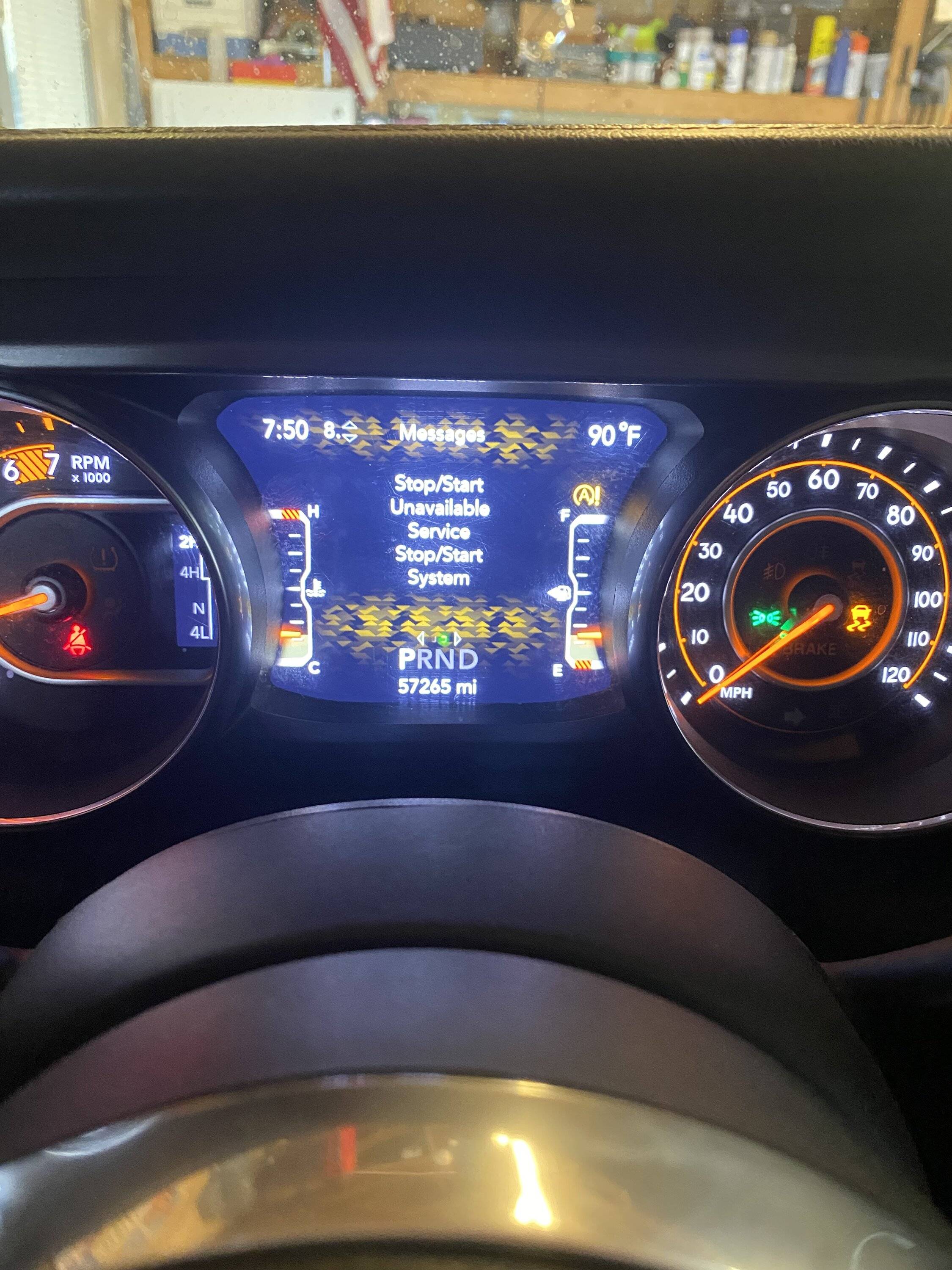 Jeep Wrangler JL Different ESS and ESC Issue Stop Start Unavailabl