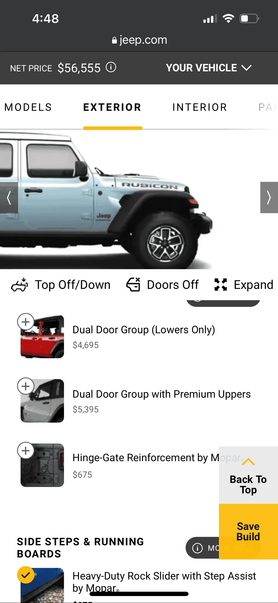 Jeep Wrangler JL Building 2024 but no half doors?! IMG_2865