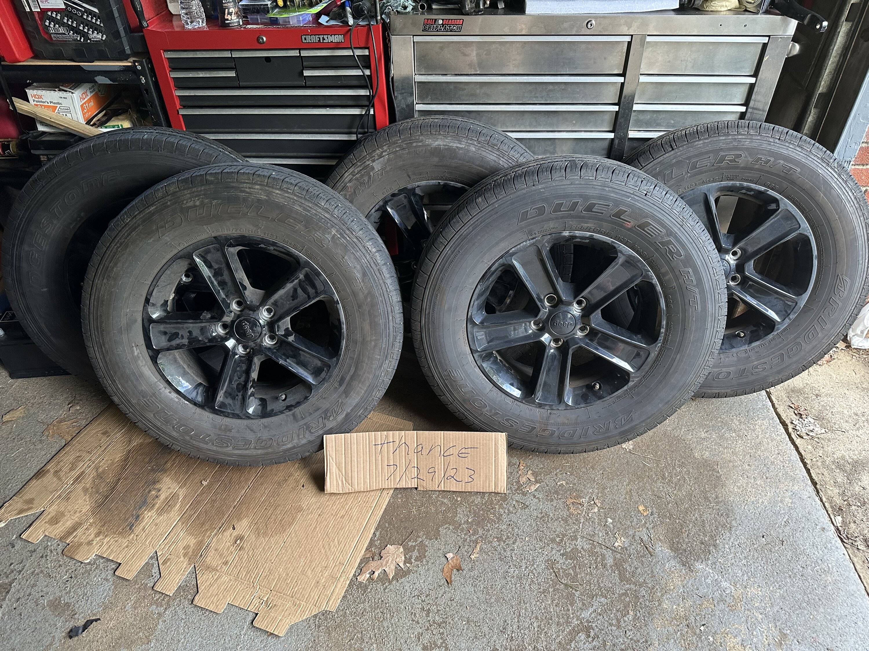 Jeep Wrangler JL Black 18" Altitude Wheels with stock tires IMG_3369