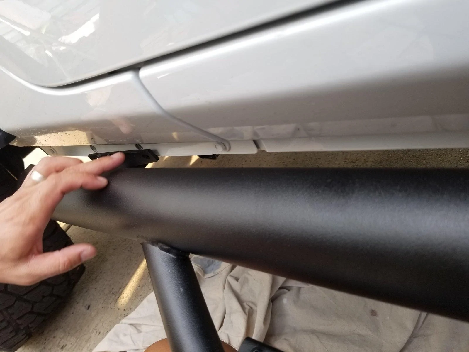 Jeep Wrangler JL N fab step bars quality control bad. 20180815_184528