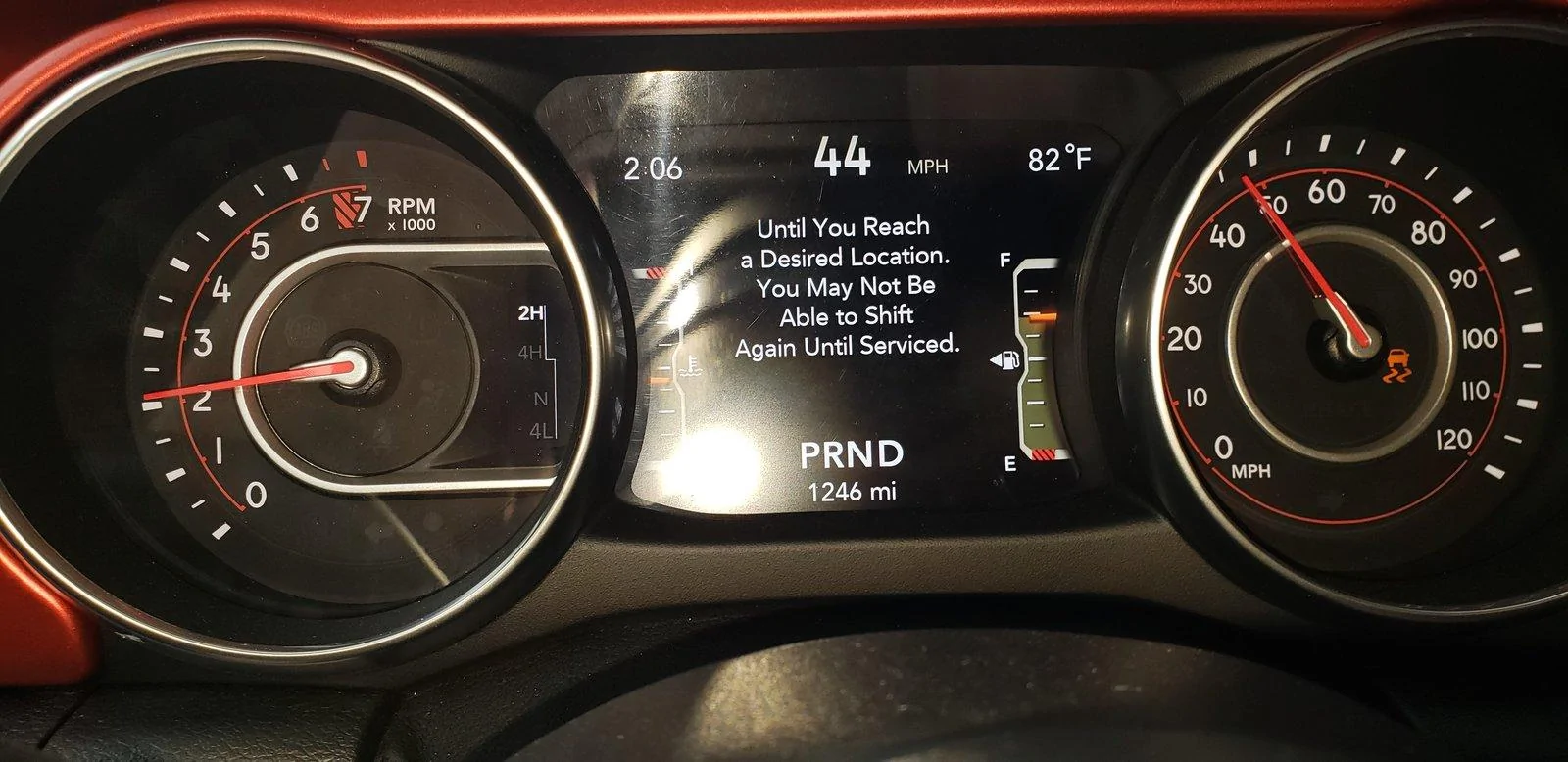 Jeep Wrangler JL JLUR 3.6 Automatic Shift Issues 20180812_140641