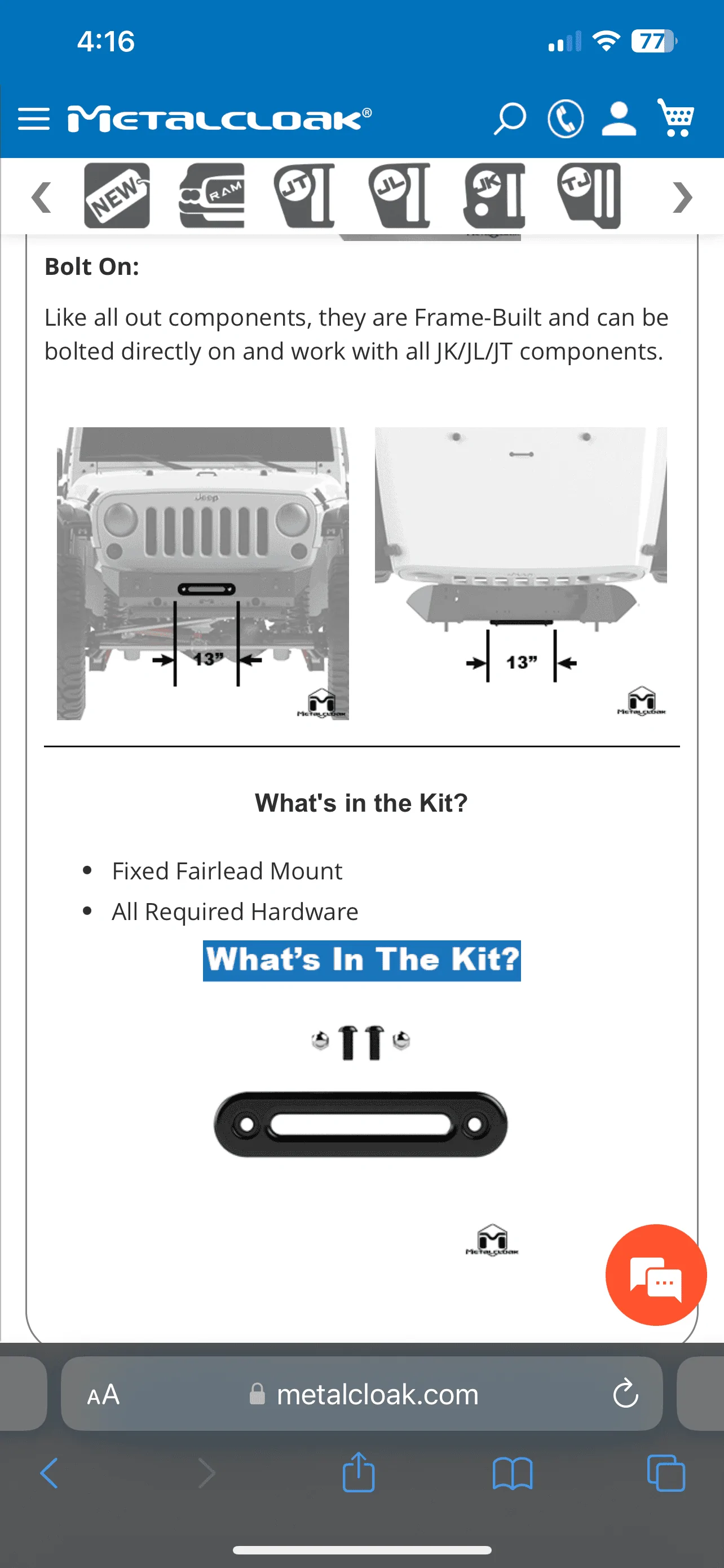 Jeep Wrangler JL Metalcloak front stubby bumper IMG_7262