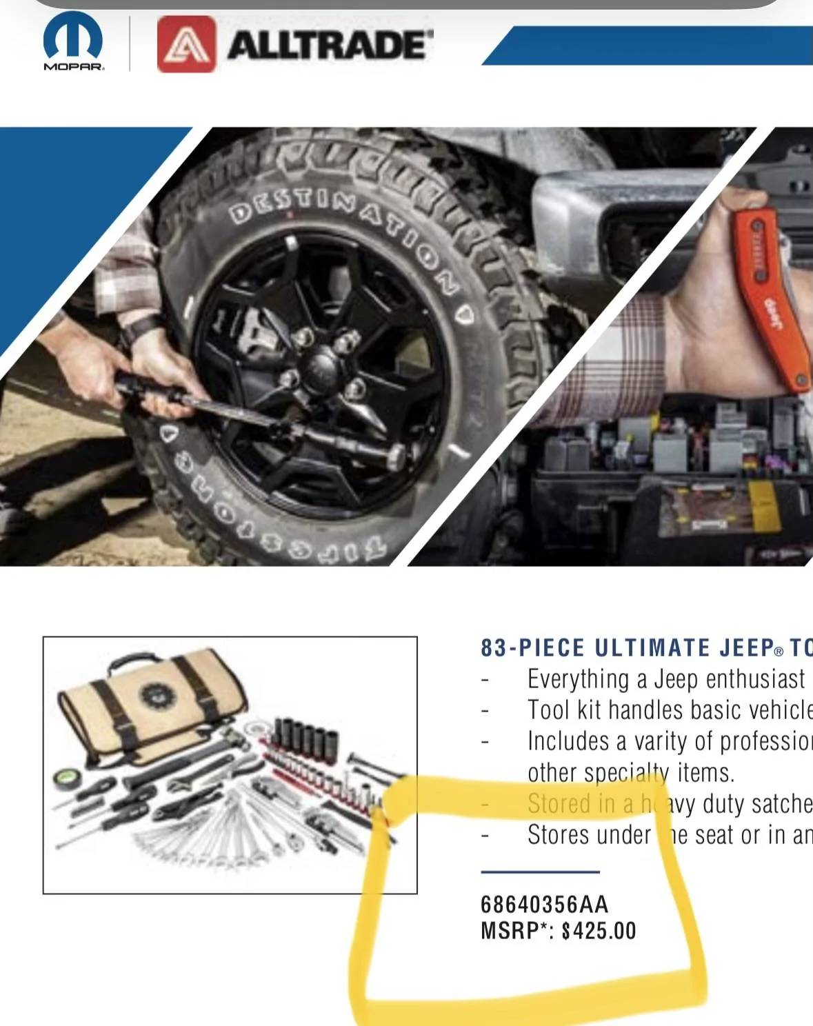 Jeep Wrangler JL 20th Anniversary Tool Kit IMG_7366