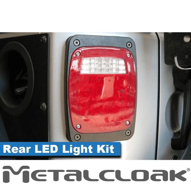 Jeep Wrangler JL Metalcloak Low Profile LED Tail Light Kit... now available! 1691606949043