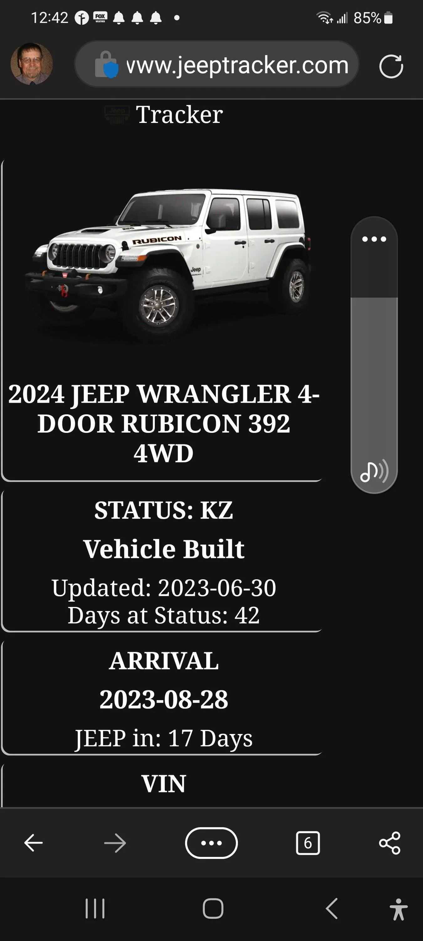Jeep Wrangler JL 2024 Order Waiting Room Screenshot_20230811_124223_Edg