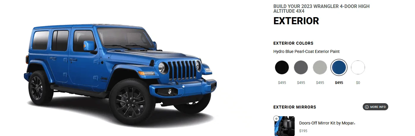 Jeep Wrangler JL Body color matching bumper 1692224221610