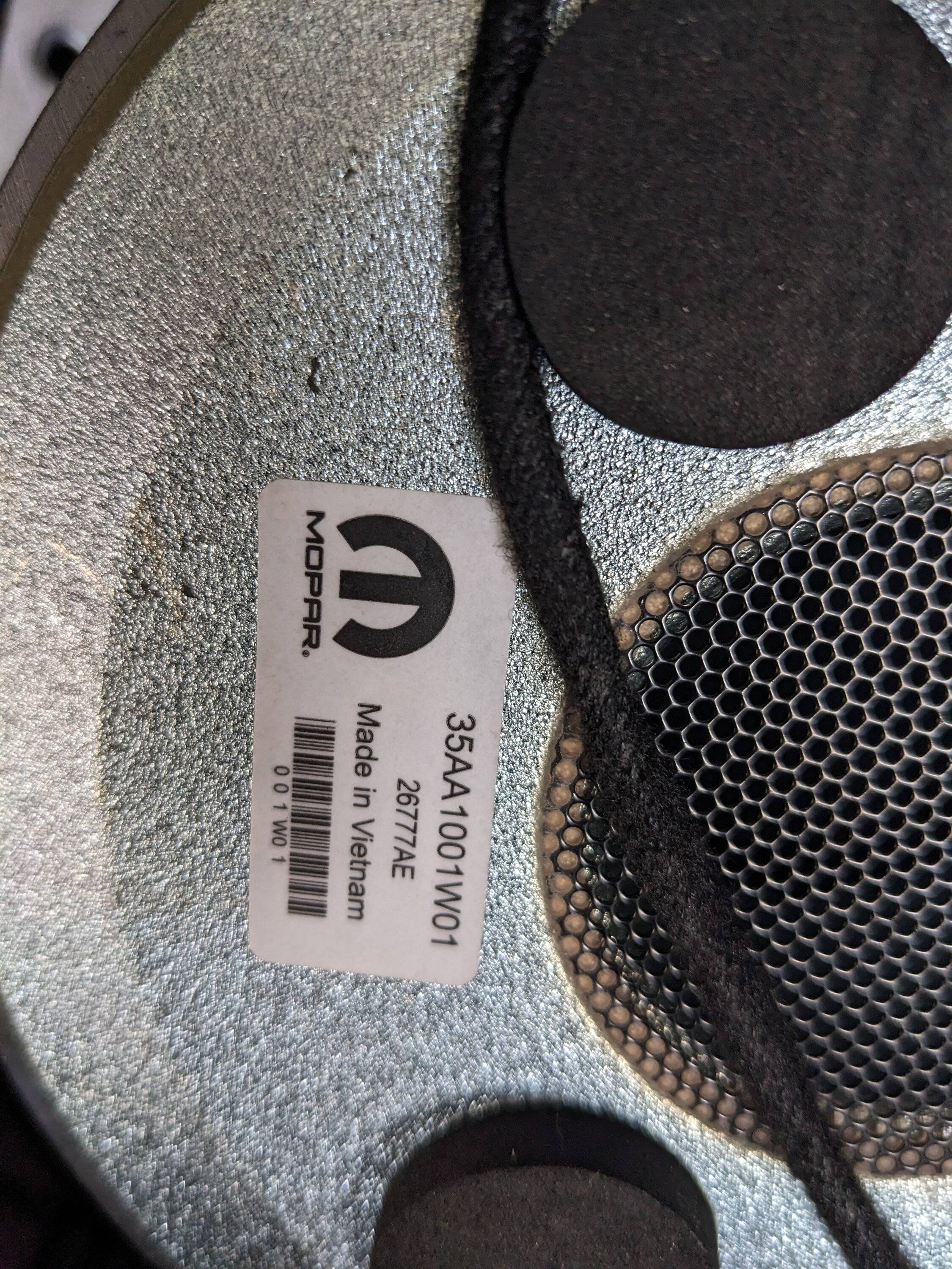 Jeep Wrangler JL 2 door subwoofer wire locations? PXL_20230820_221637882