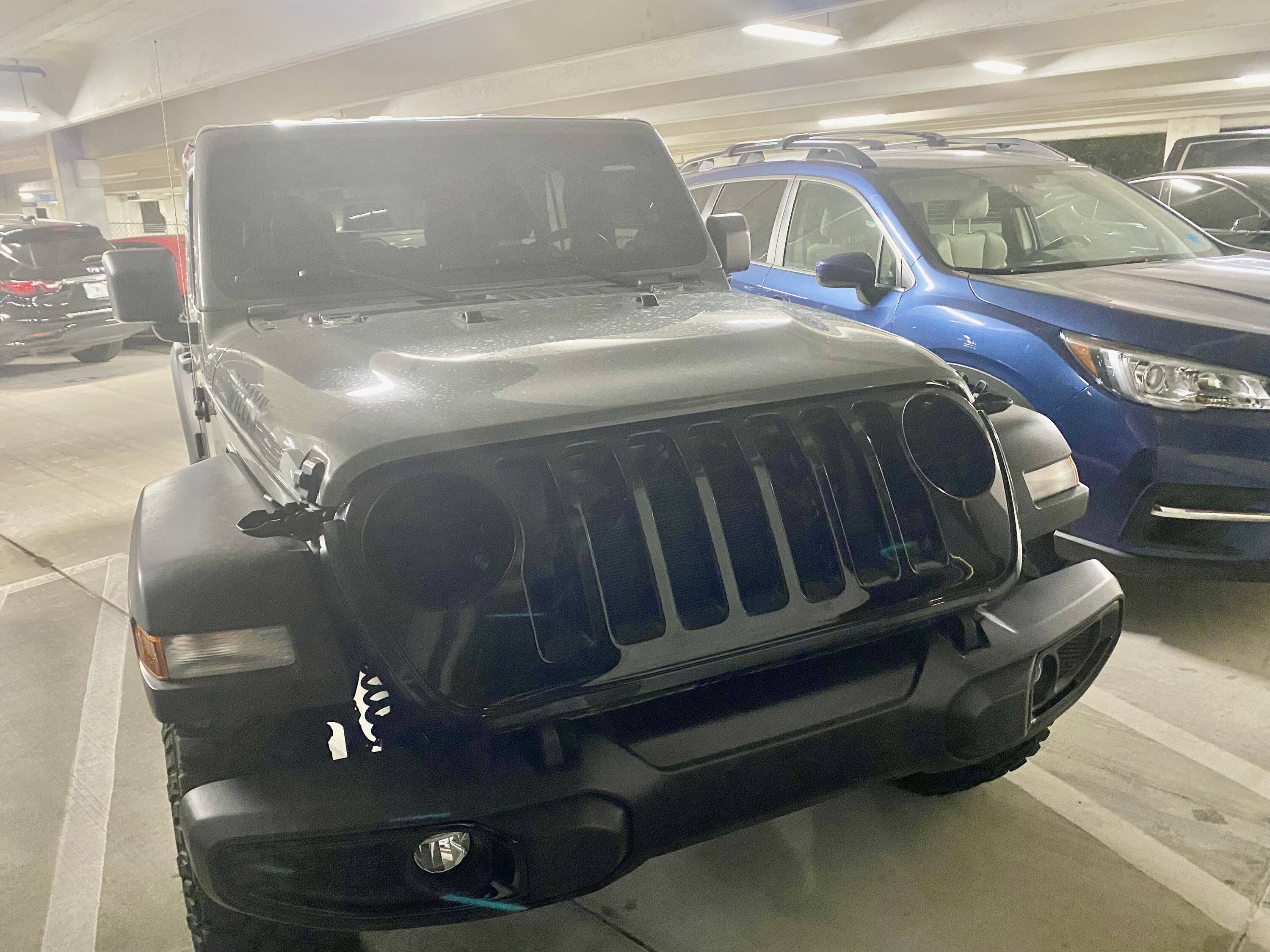 Jeep Wrangler JL Some Idiot Stole My LED Headlights IMG_1329