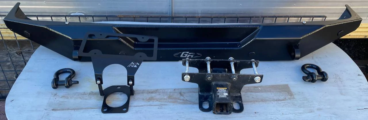 Jeep Wrangler JL Aluminum bumpers & extras wrangler rear bumper fs