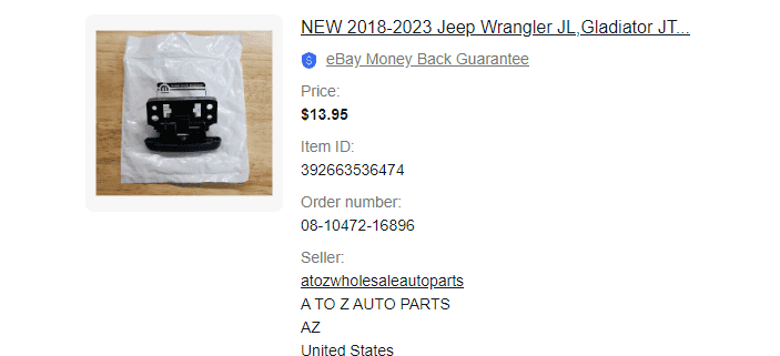Jeep Wrangler JL Center Console Handle Broke 1693495029035