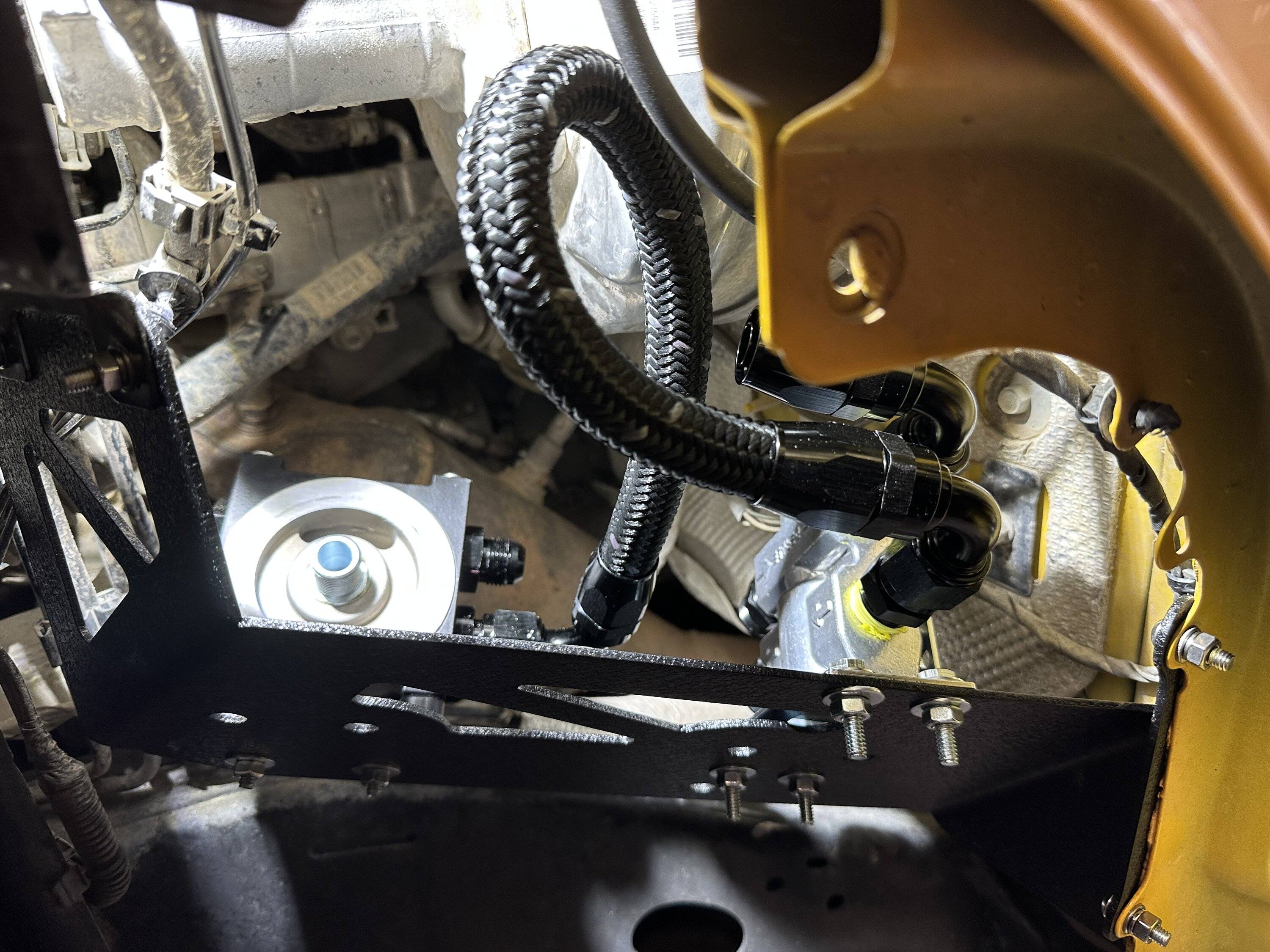 Jeep Wrangler JL Installed an External Oil Cooler IMG_6723