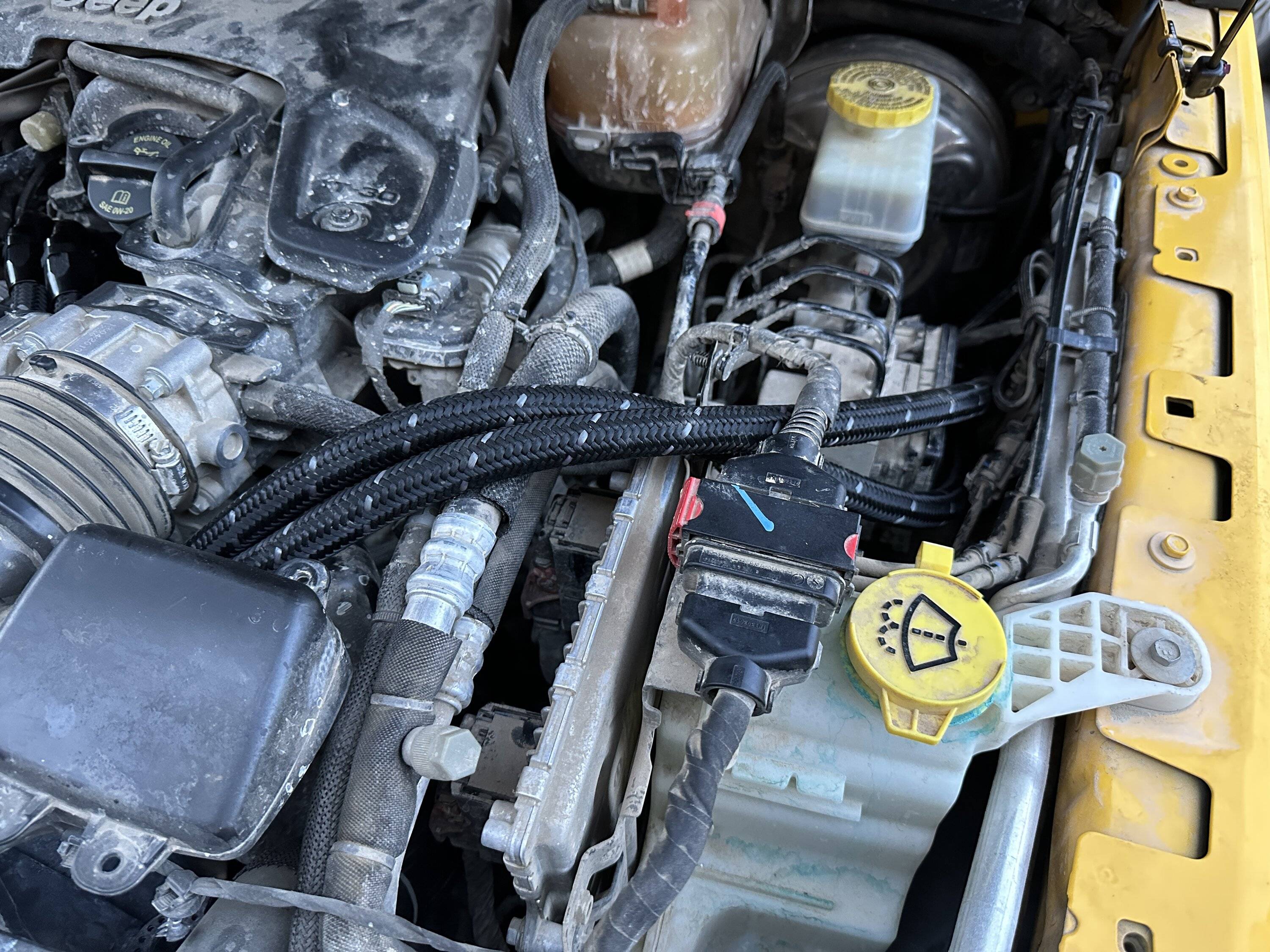 Jeep Wrangler JL Installed an External Oil Cooler IMG_6729