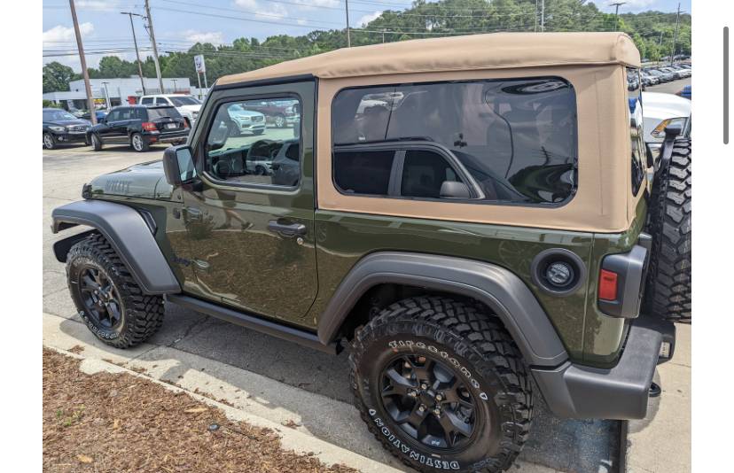 Jeep Wrangler JL Tan Soft Tops FBFB5B89-A290-41EB-9ED6-6ABC4B218470