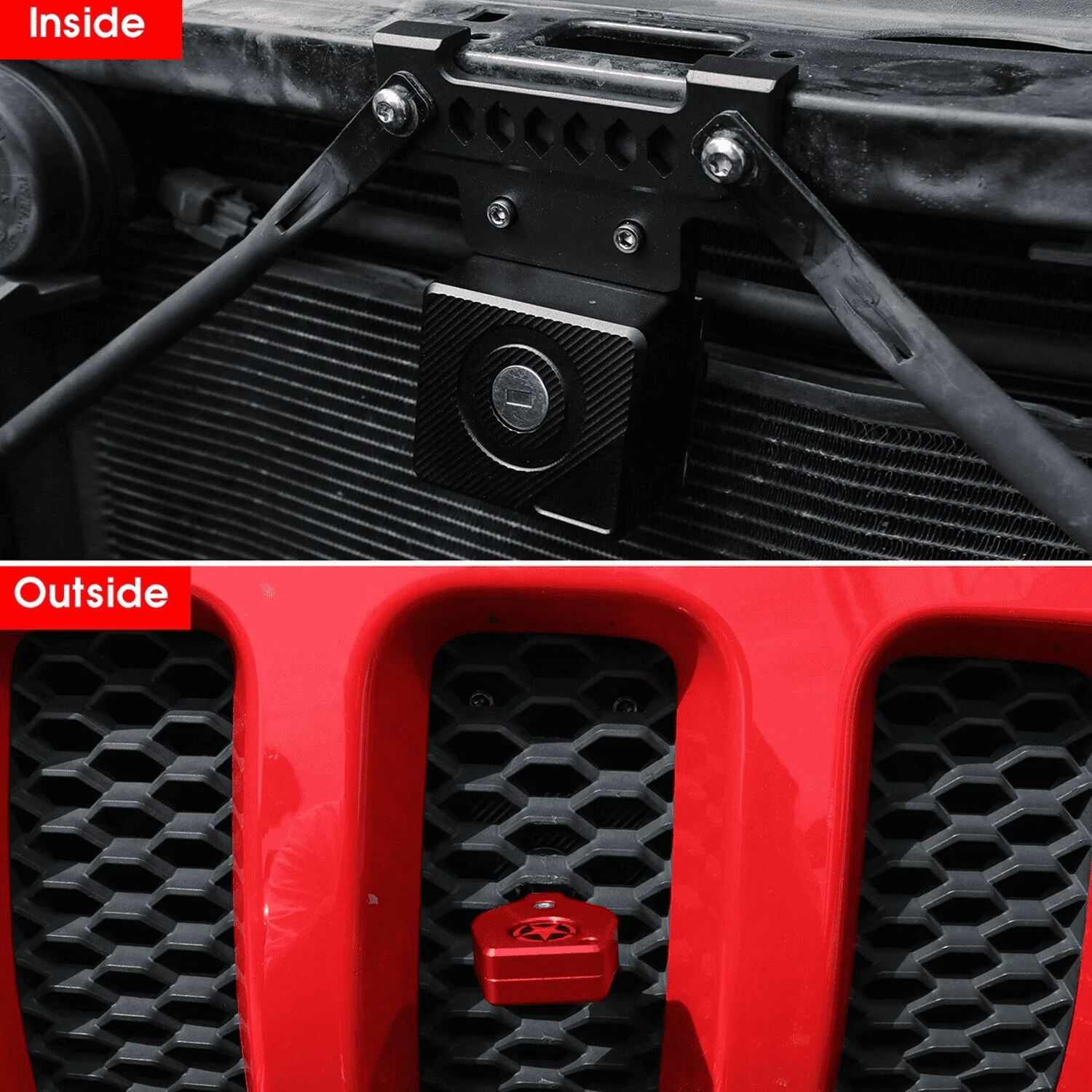 Jeep Wrangler JL Hood locks with key or locking hood 1694129860803