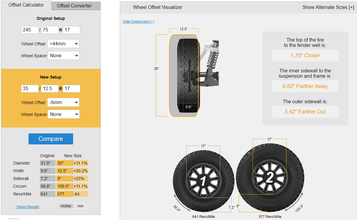 Jeep Wrangler JL Wheel & Tire upgrade Sport tire to 35