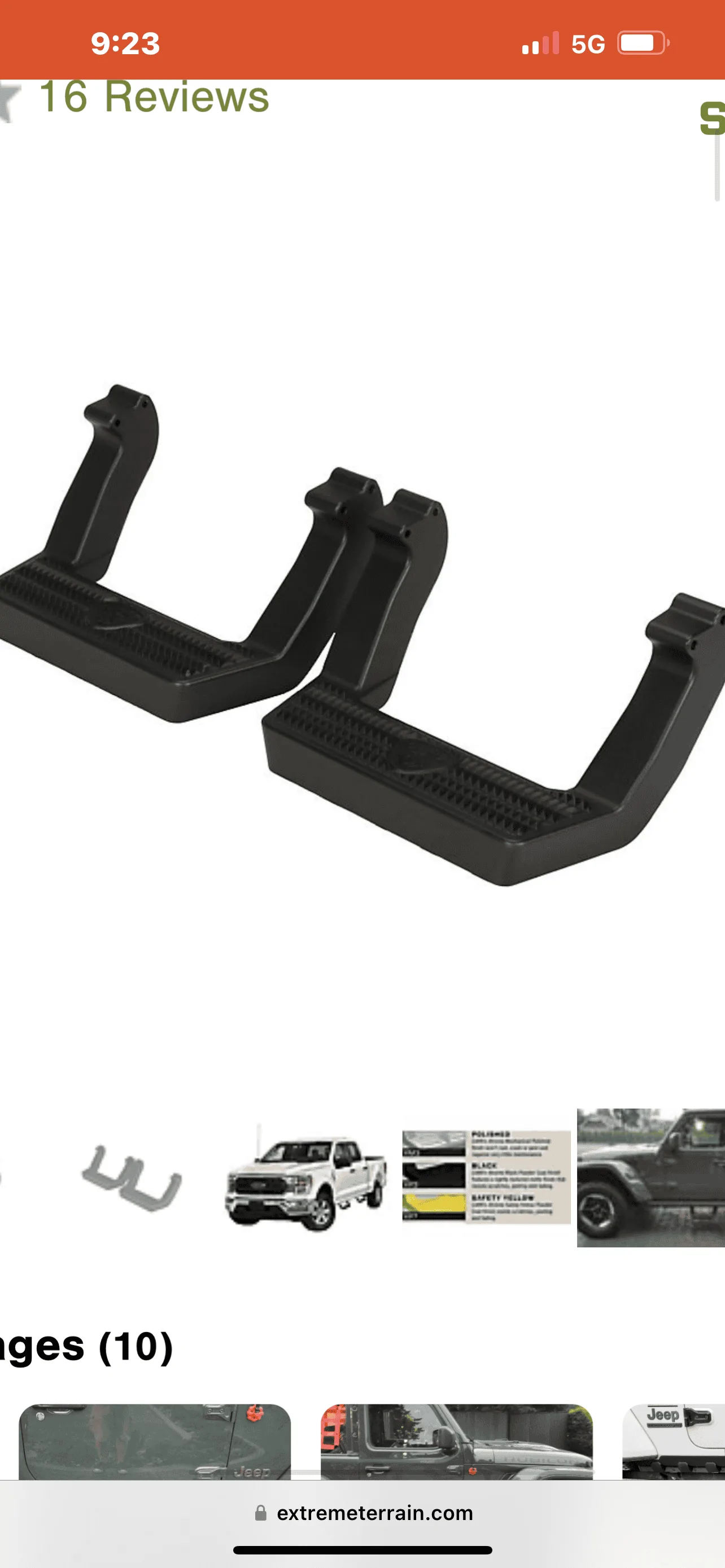 Jeep Wrangler JL Side steps for stock rails IMG_1200