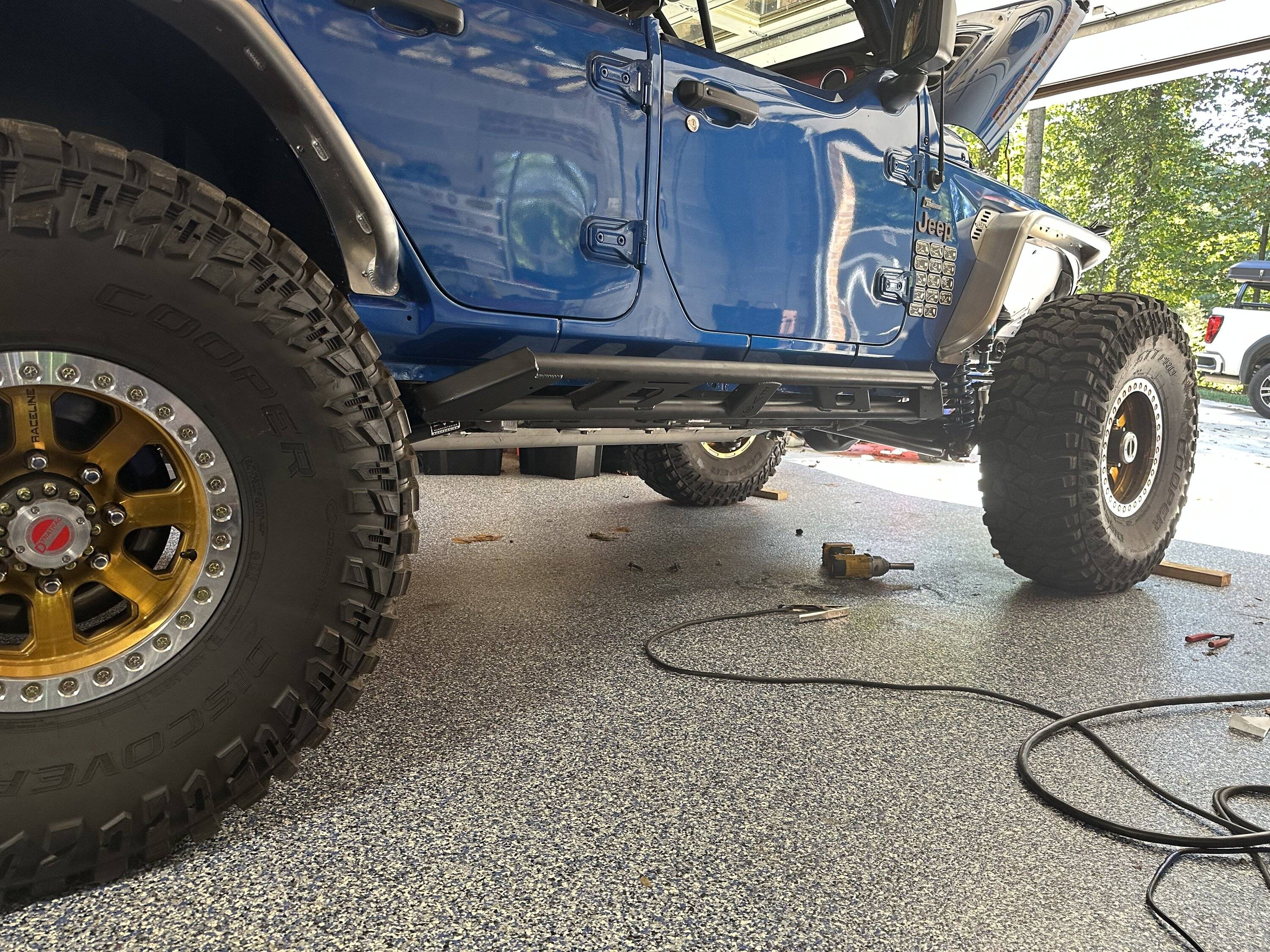 Jeep Wrangler JL EVO Weld-on RockSlider Install IMG_0189