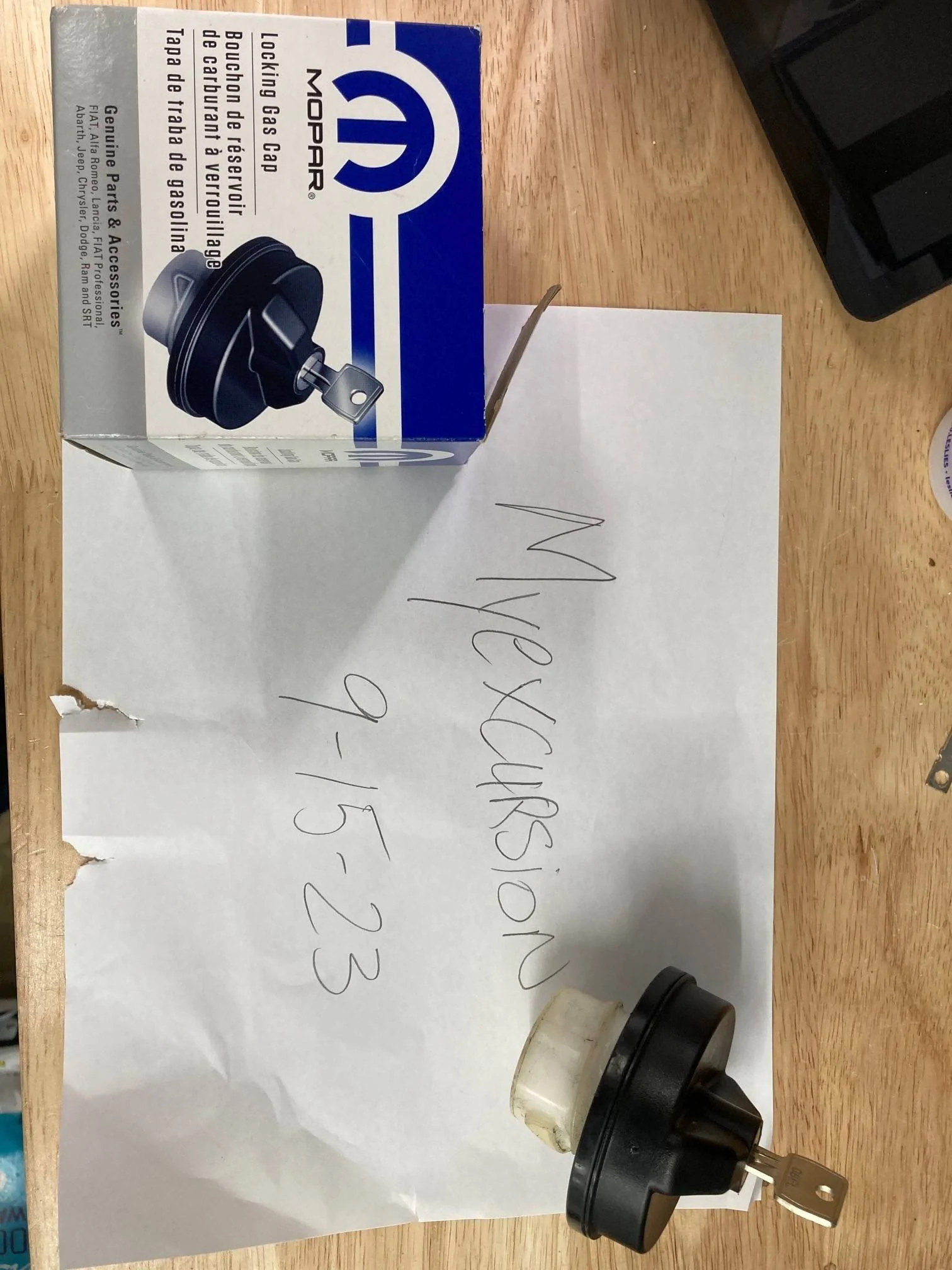 Jeep Wrangler JL Locking Gas Cap locking ca