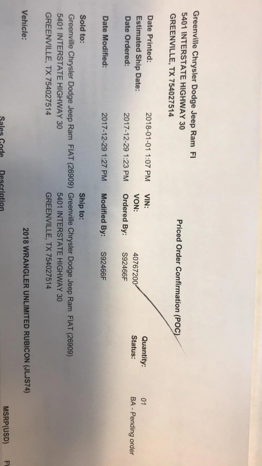 Jeep Wrangler JL ORDER TRACKING for your Jeep Wrangler received_1684550678282292