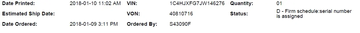 Jeep Wrangler JL ORDER TRACKING for your Jeep Wrangler Tracking