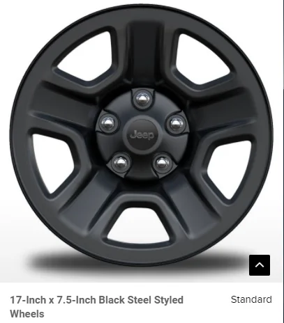 Jeep Wrangler JL JL Wheels let down steel