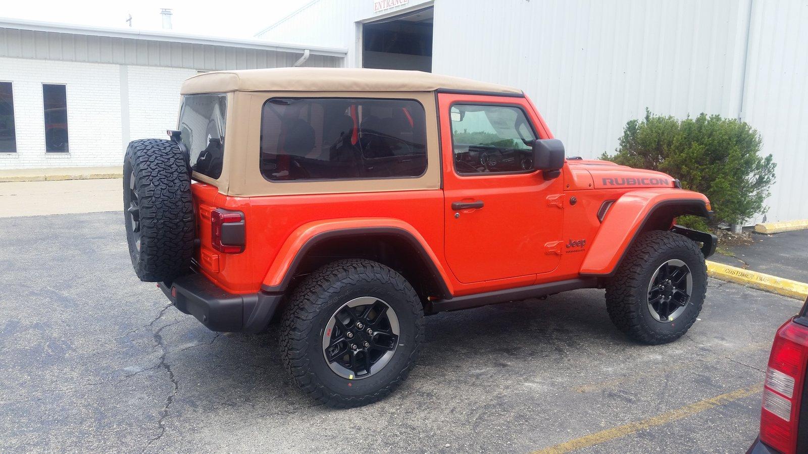 Jeep Wrangler JL Premium Tan soft top available zzzzzMy 2018 Jeep Rubicon