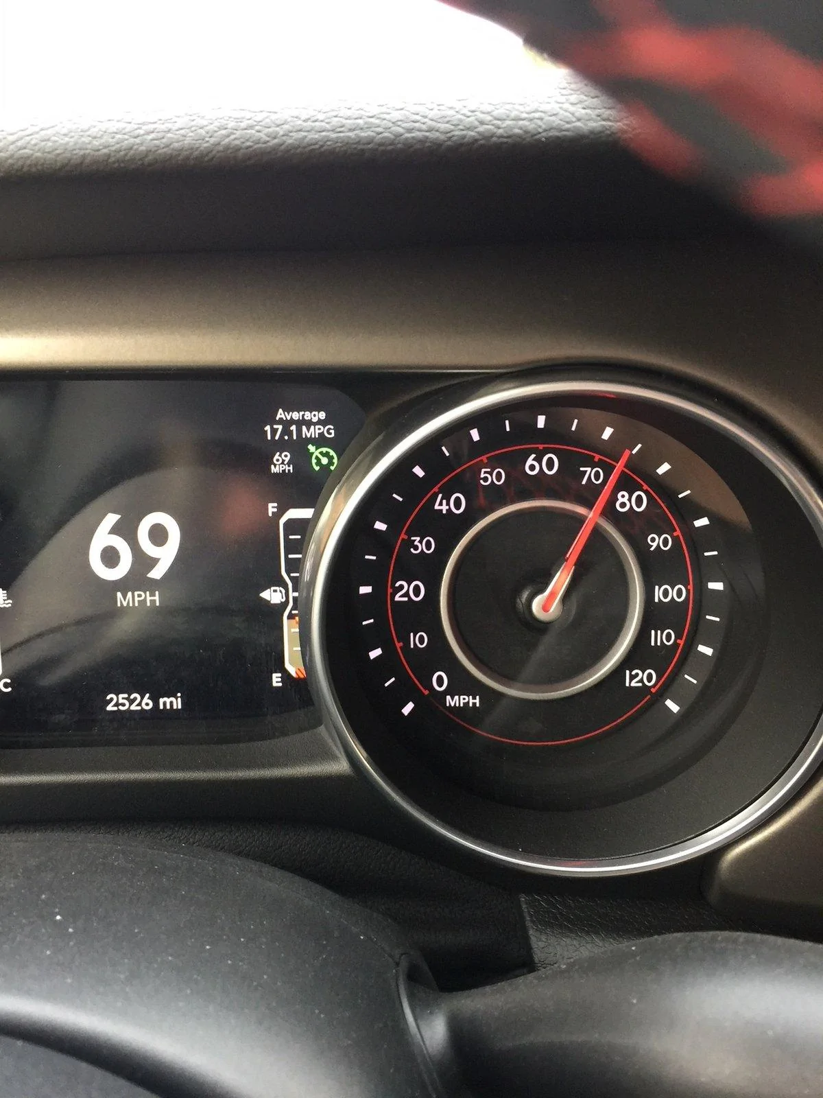 Jeep Wrangler JL Digital Speedometer vs Needle IMG_5712