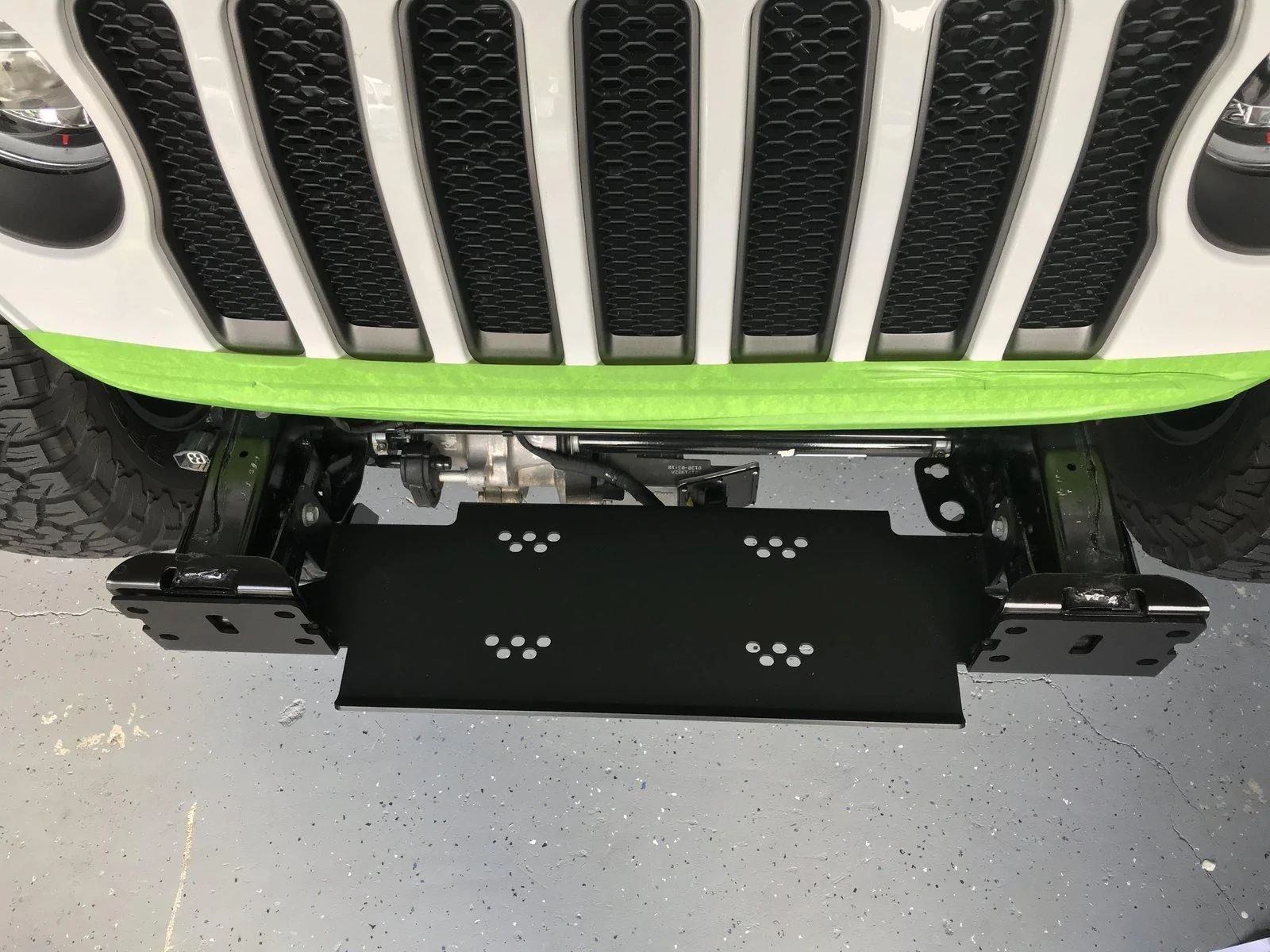 Jeep Wrangler JL JL Winch Install - Warn VR8-S and Artec Winch Plate IMG_4113
