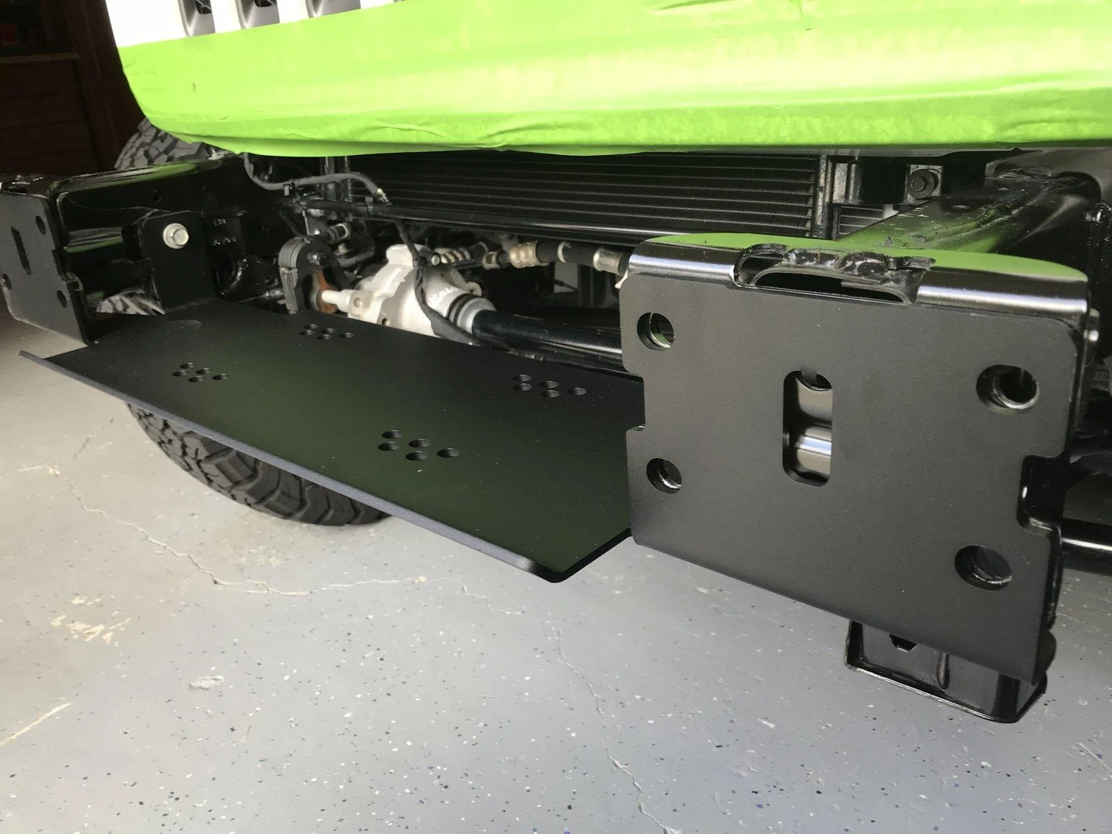 Jeep Wrangler JL JL Winch Install - Warn VR8-S and Artec Winch Plate IMG_4114