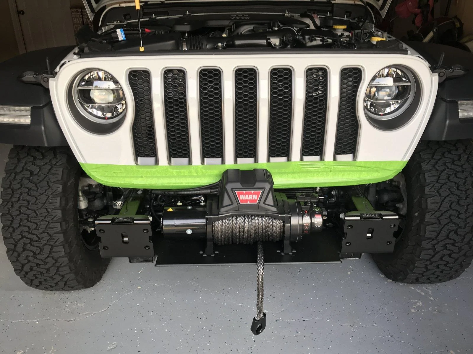 Jeep Wrangler JL JL Winch Install - Warn VR8-S and Artec Winch Plate IMG_4115