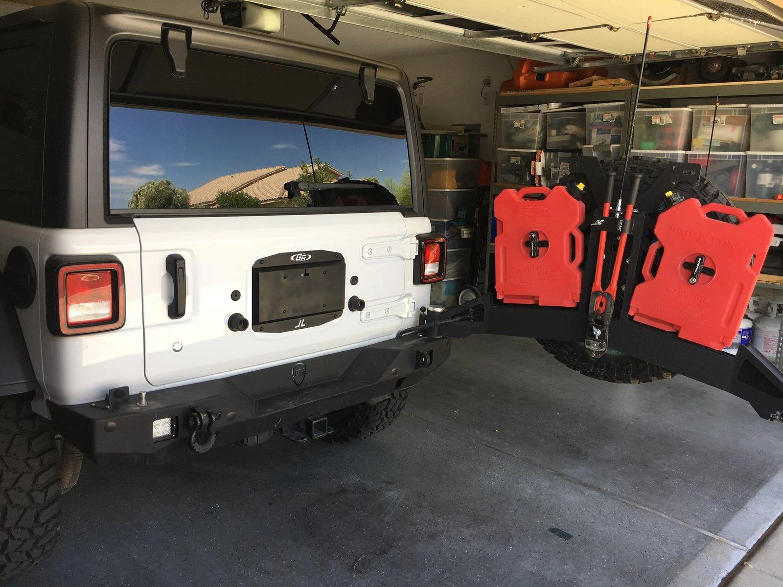 Jeep Wrangler JL Rear gate delete plate. imag