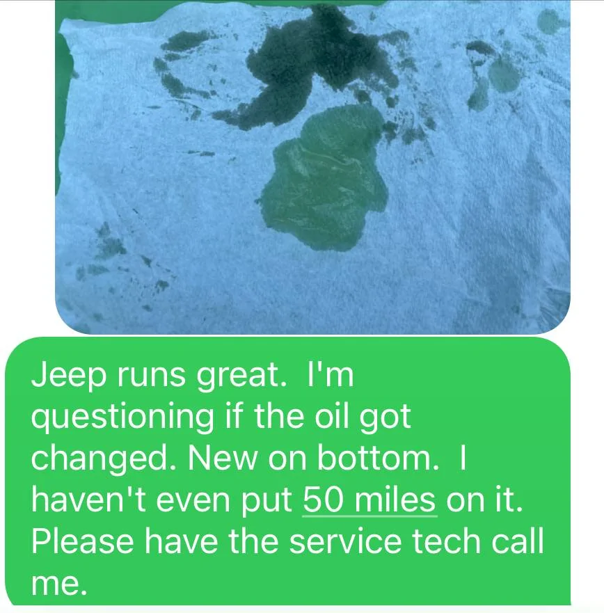 Jeep Wrangler JL Oil change and filter IMG_2828