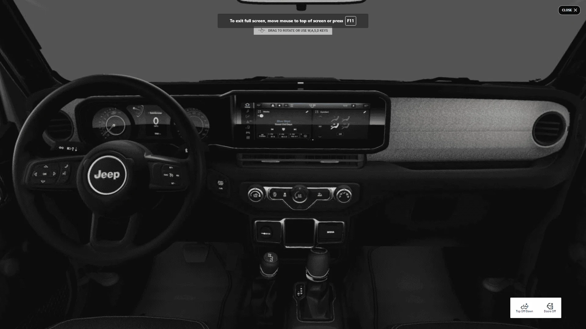 Jeep Wrangler JL Here are the Offroad Pages in 2024 Wrangler Sport's Screen / Center Display '24 Sport Online Configurator