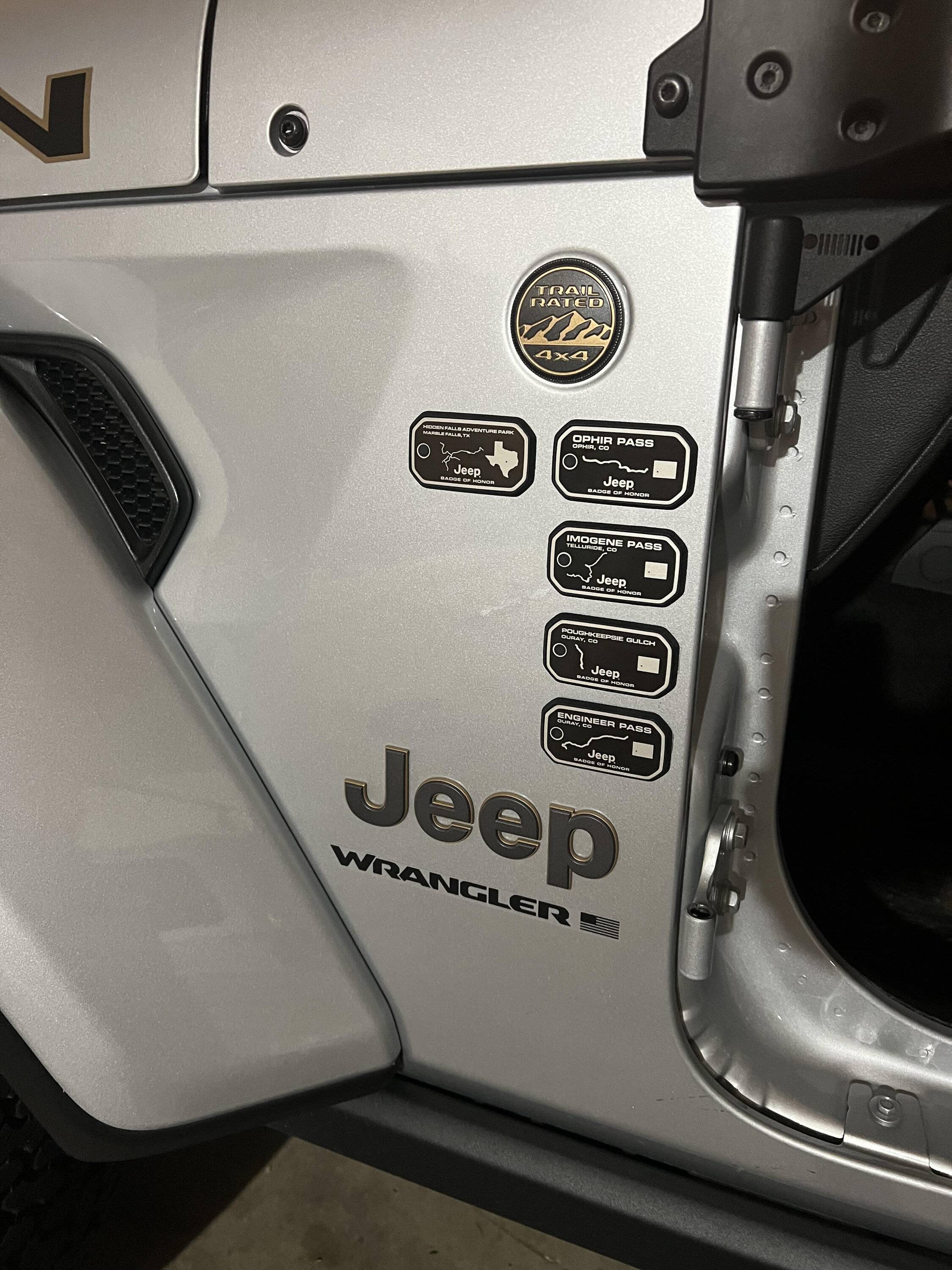 Jeep Wrangler JL Backordered! badges