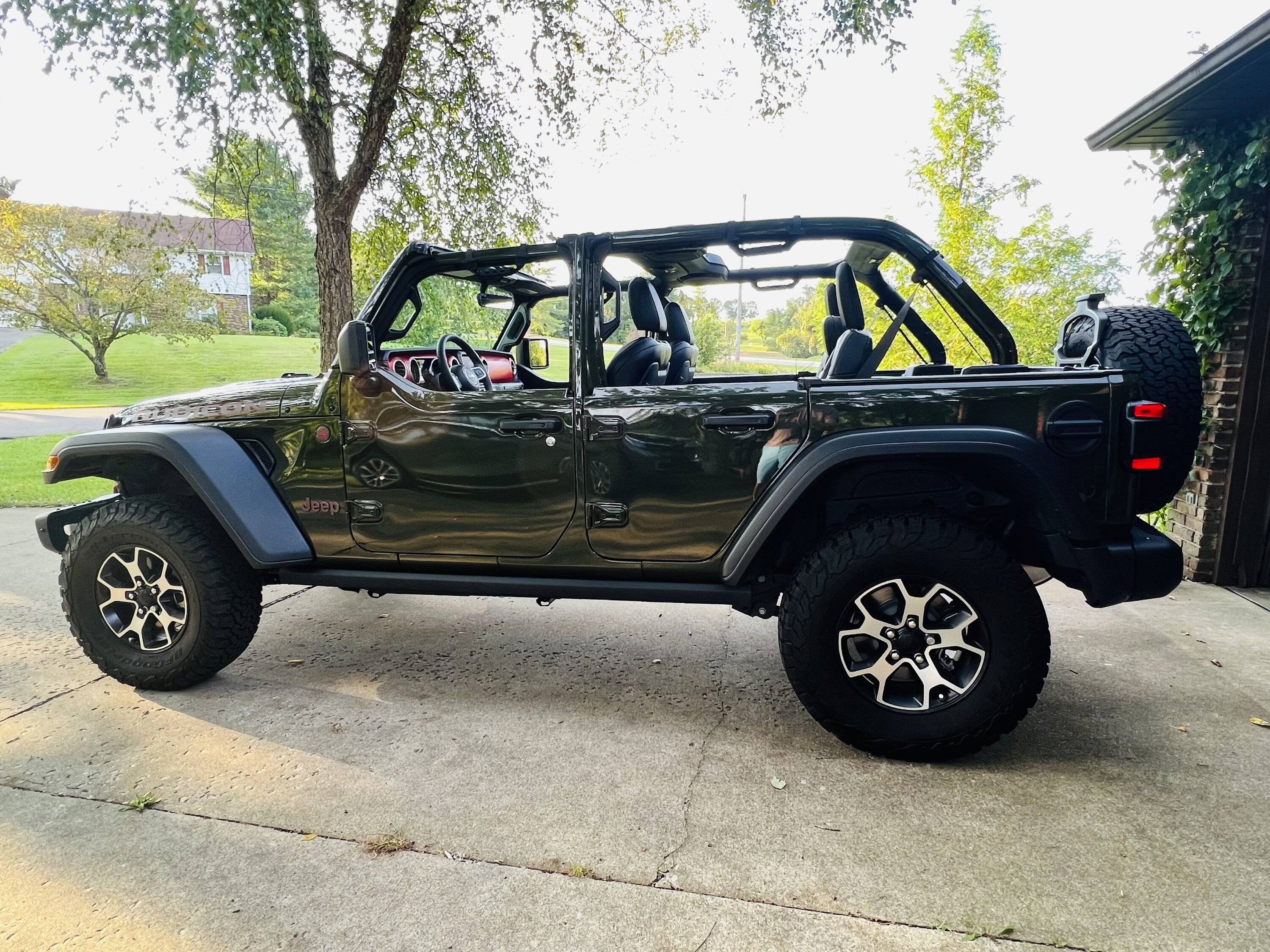 Jeep Wrangler JL DIY Hardtop Hoist Garage Setup Complete IMG_4732