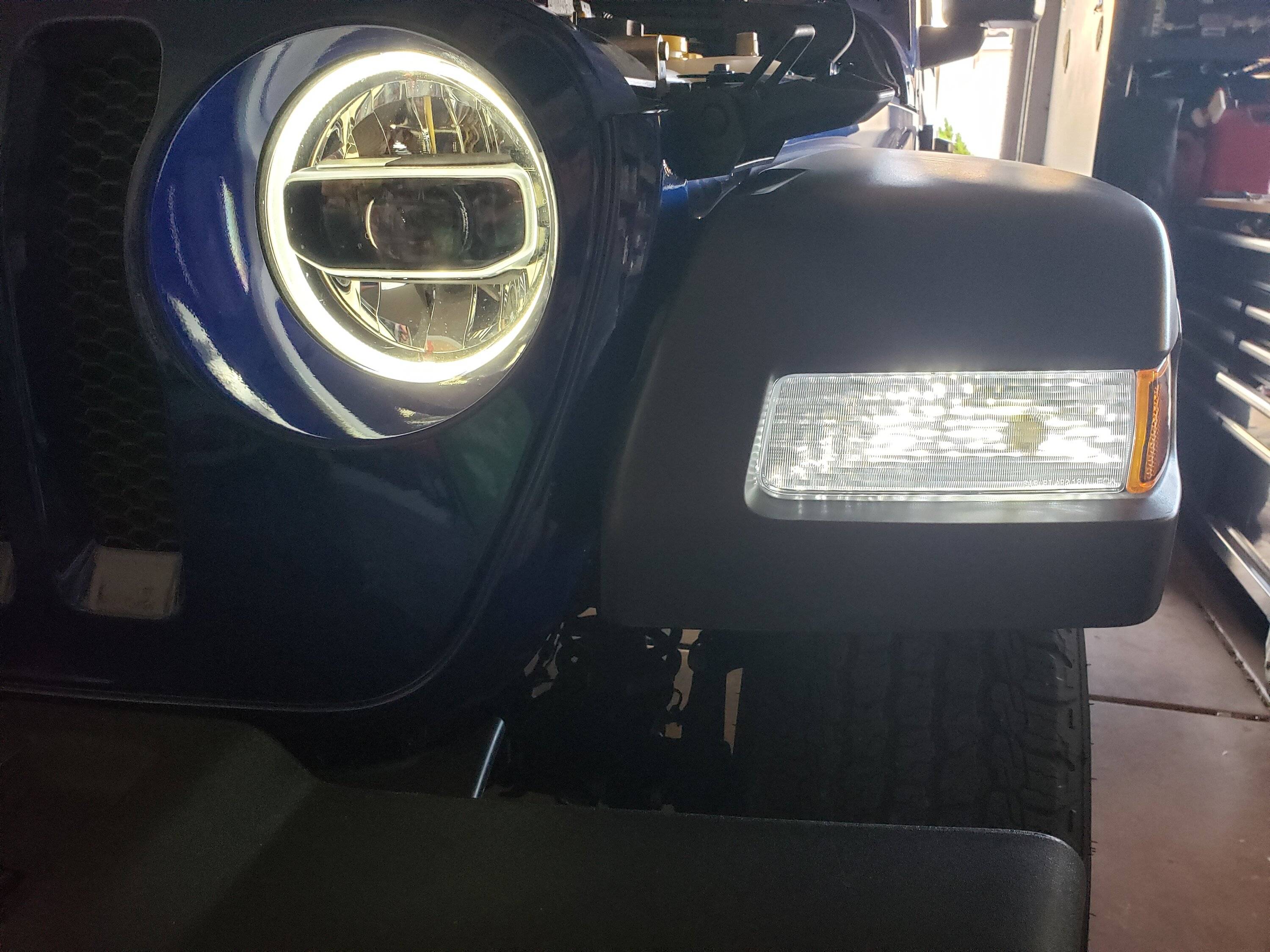 Jeep Wrangler JL Front marker/DRL 2018 JL 20200825_170320