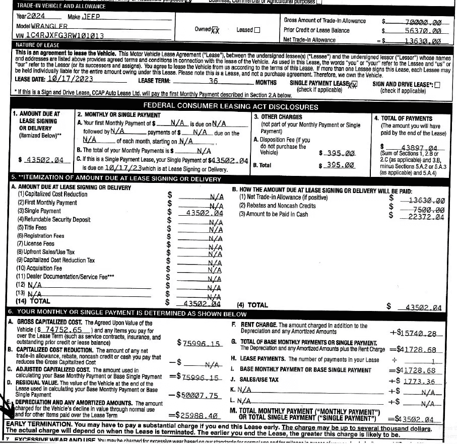 Jeep Wrangler JL What's wrong with these lease numbers... 1697578148583