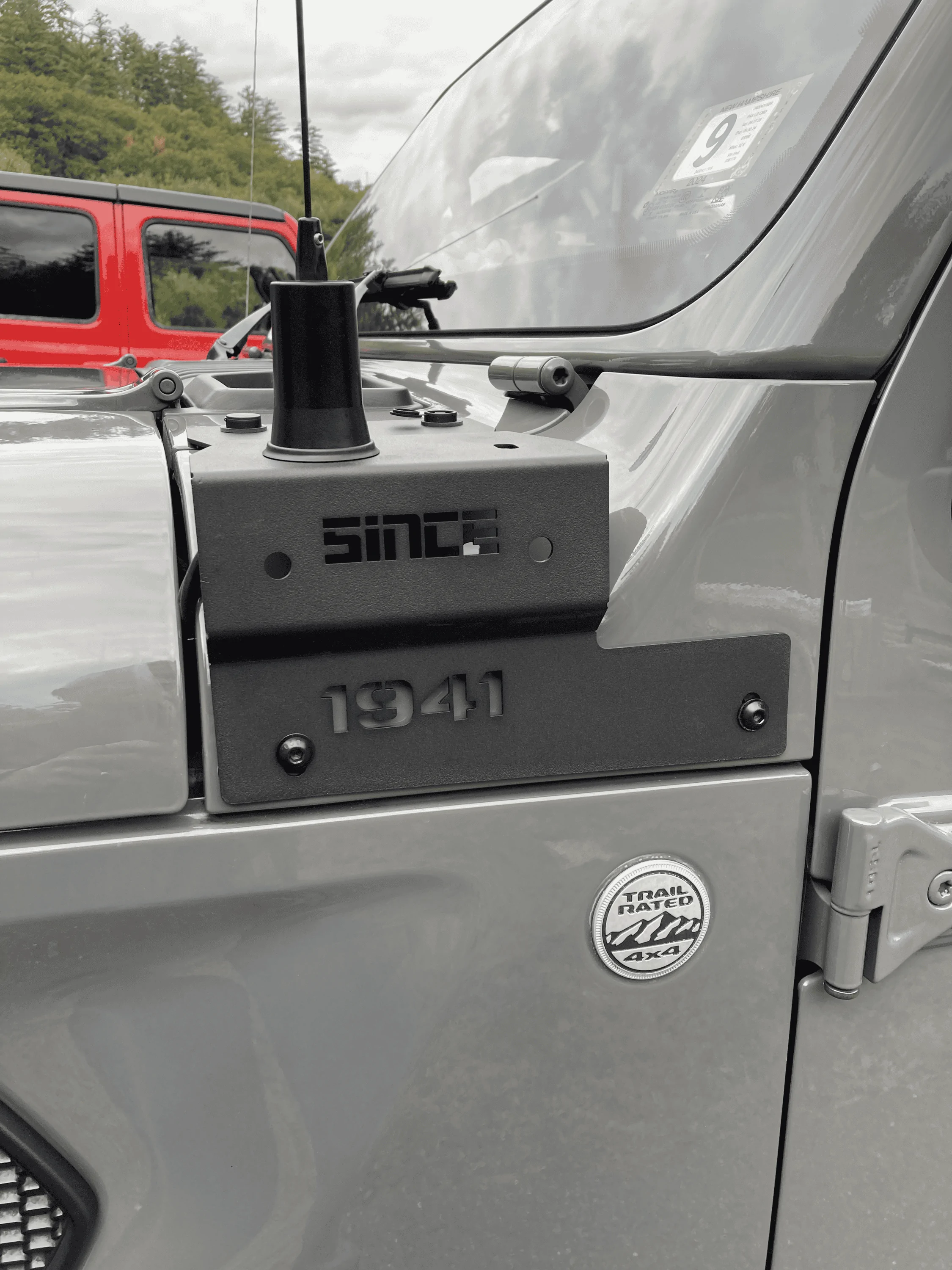 Jeep Wrangler JL Ham radio antenna relocation IMG_3576