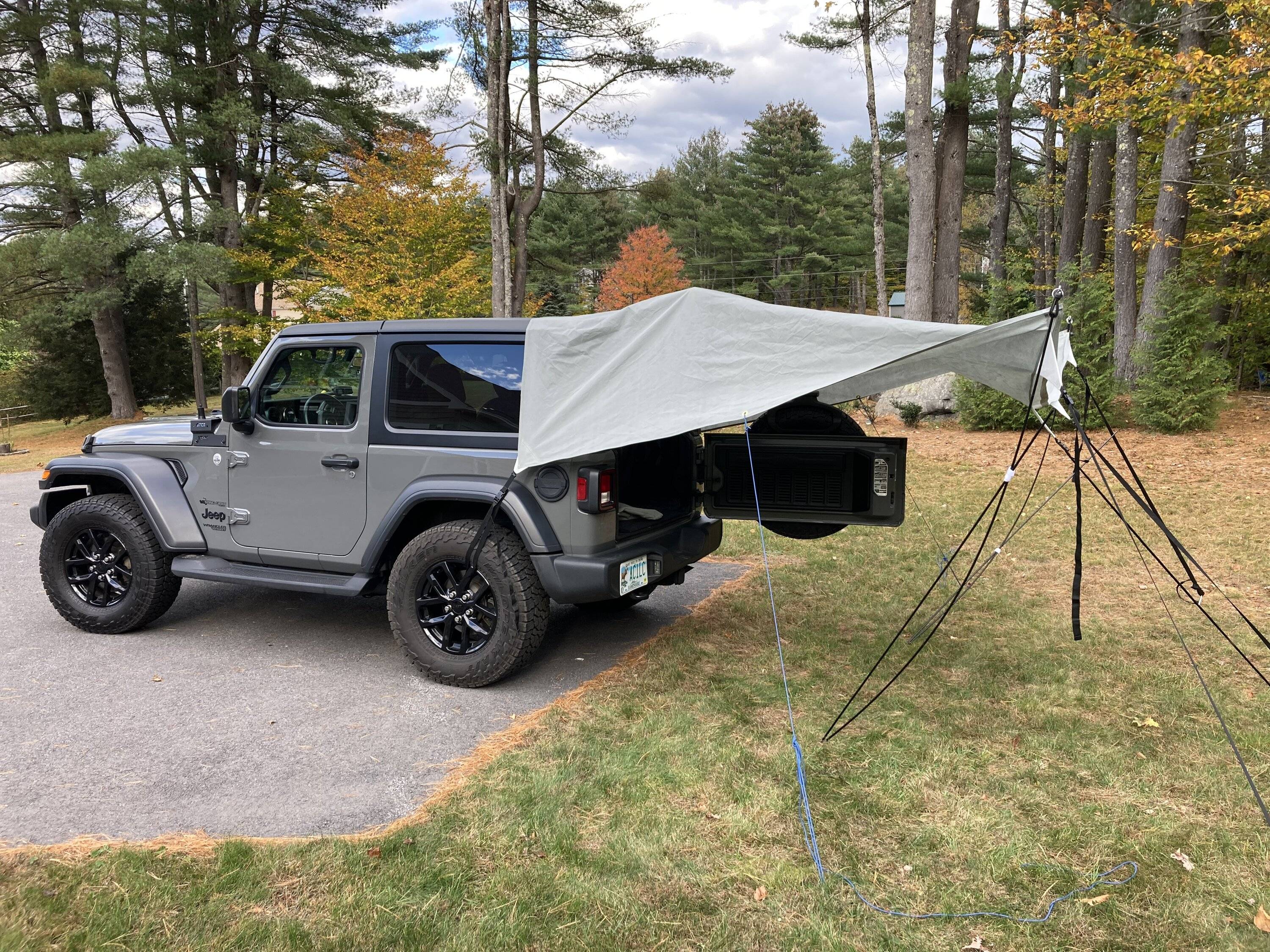 Jeep Wrangler JL Ham radio antenna relocation IMG_3580