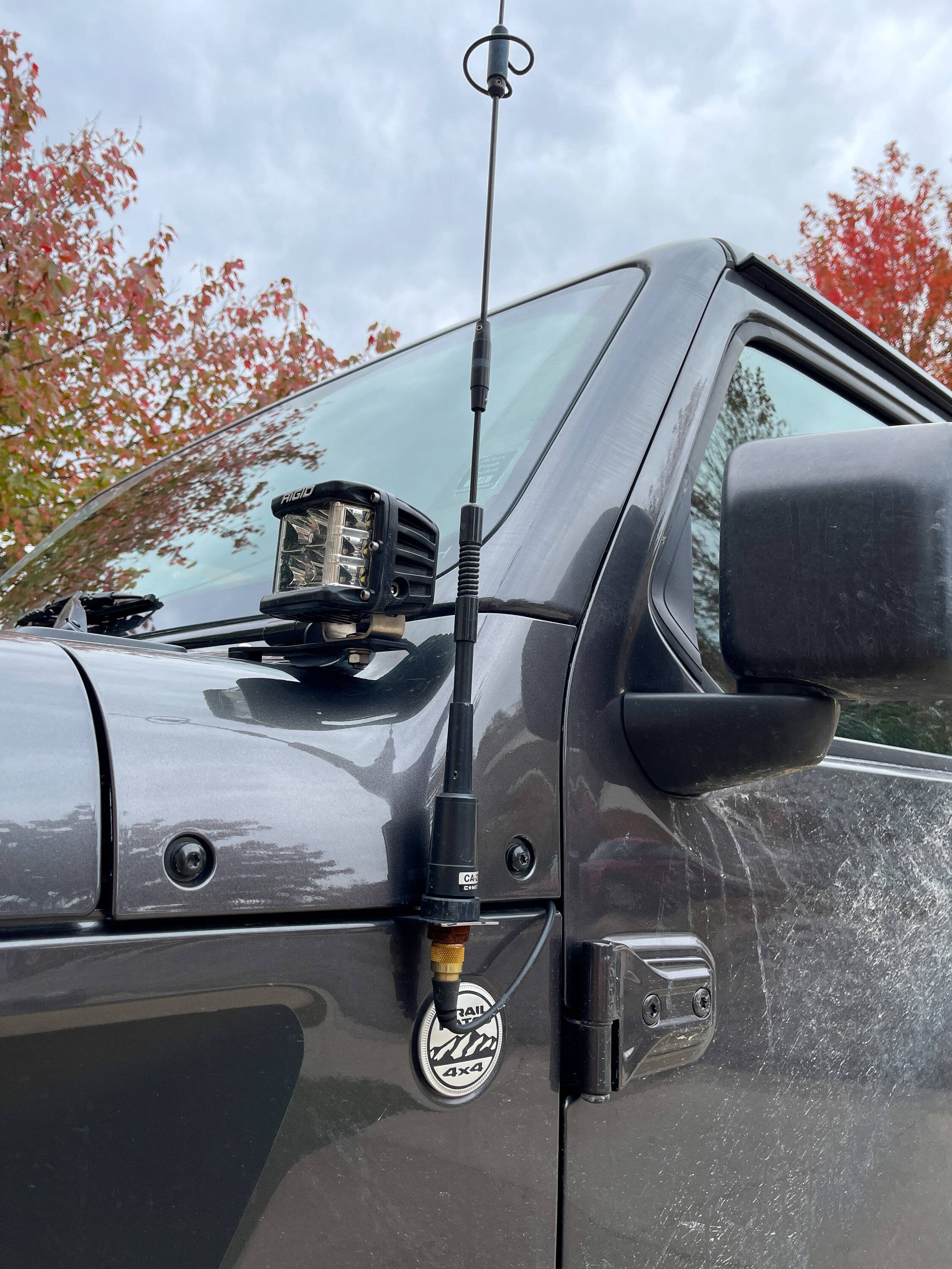 Jeep Wrangler JL Mounting location for GMRS antenna 6D95ACB3-7E77-484E-854F-117B86B7D727