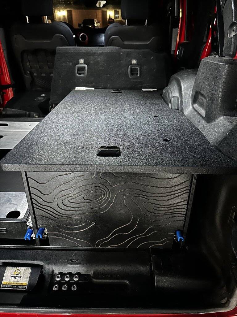 Jeep Wrangler JL A DIY Solution for Soft Tops: Fridge Slide, Drawer System & Sleeping Platform 182af61ae1f1347b86d8c1f9c7df98bd0bd28de67a025b6e9b