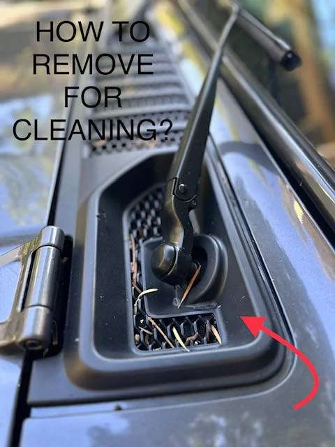 Jeep Wrangler JL FRONT HOOD CLEANING ???  (TOP GRILLS) Front Hood Grills - Cleaning ?