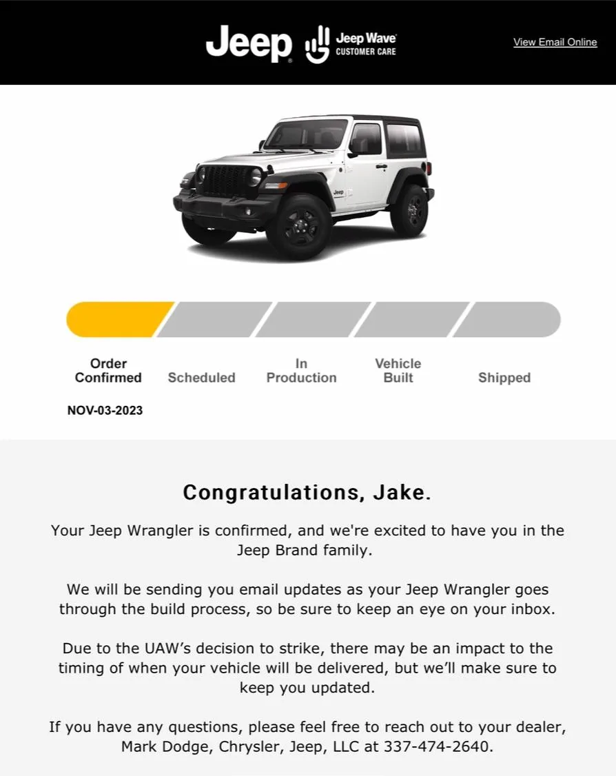 Jeep Wrangler JL Ordered my first Jeep IMG_0396