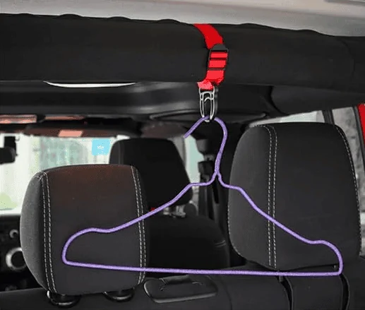 Jeep Wrangler JL Hanging a suit coat. 1699666730020