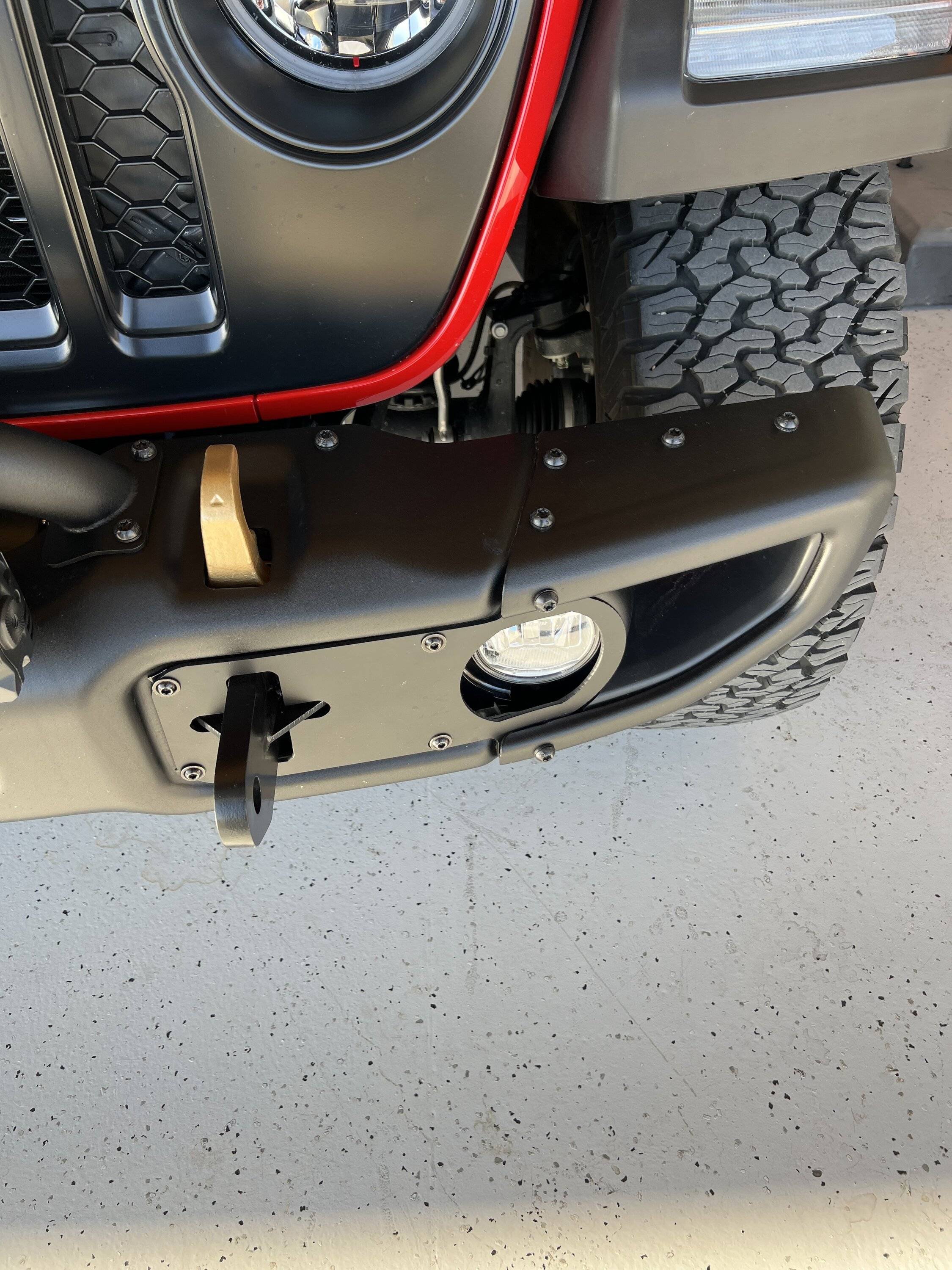 Jeep Wrangler JL Adding shackle tabs to my stock bumper IMG_5744