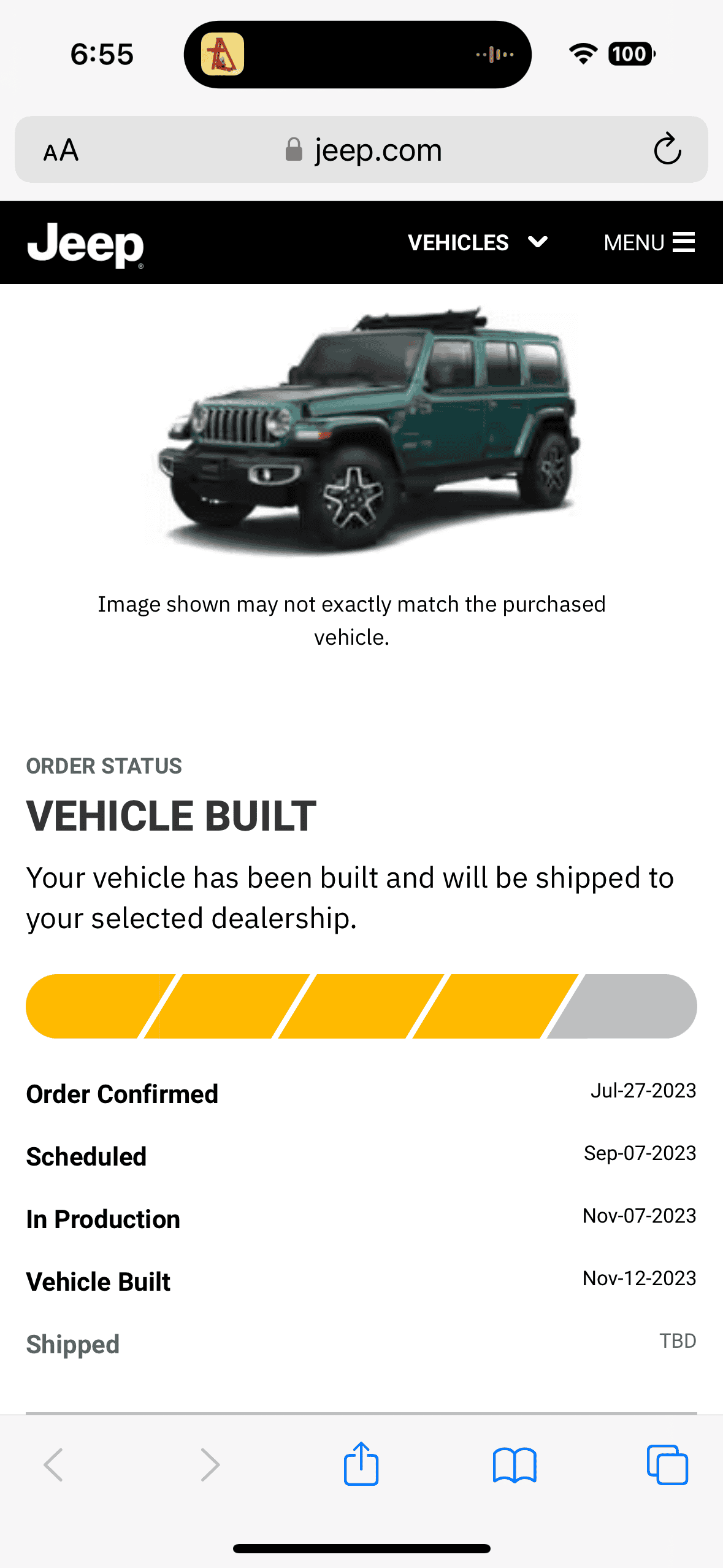 Jeep Wrangler JL 2024 Bikini Order Room IMG_5203