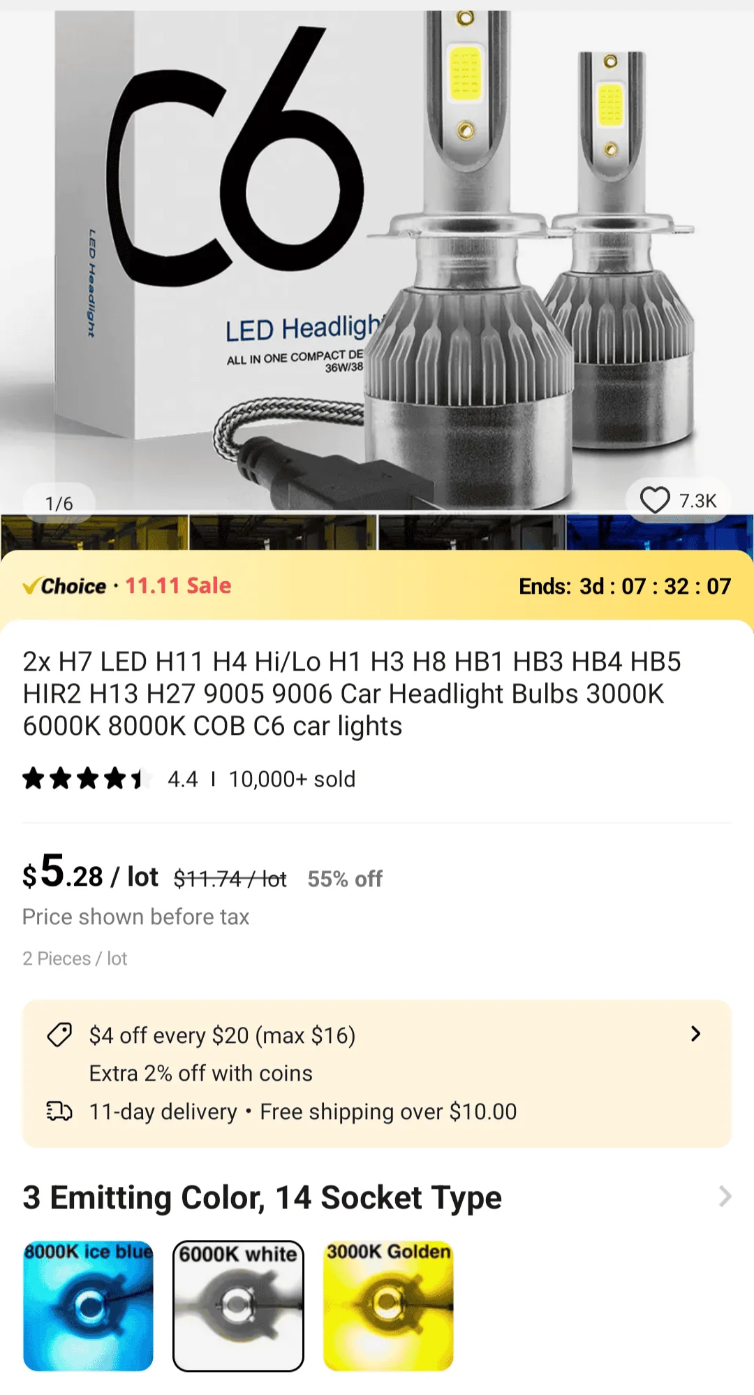 Jeep Wrangler JL LED light pricing Screenshot_20231114-182810-780