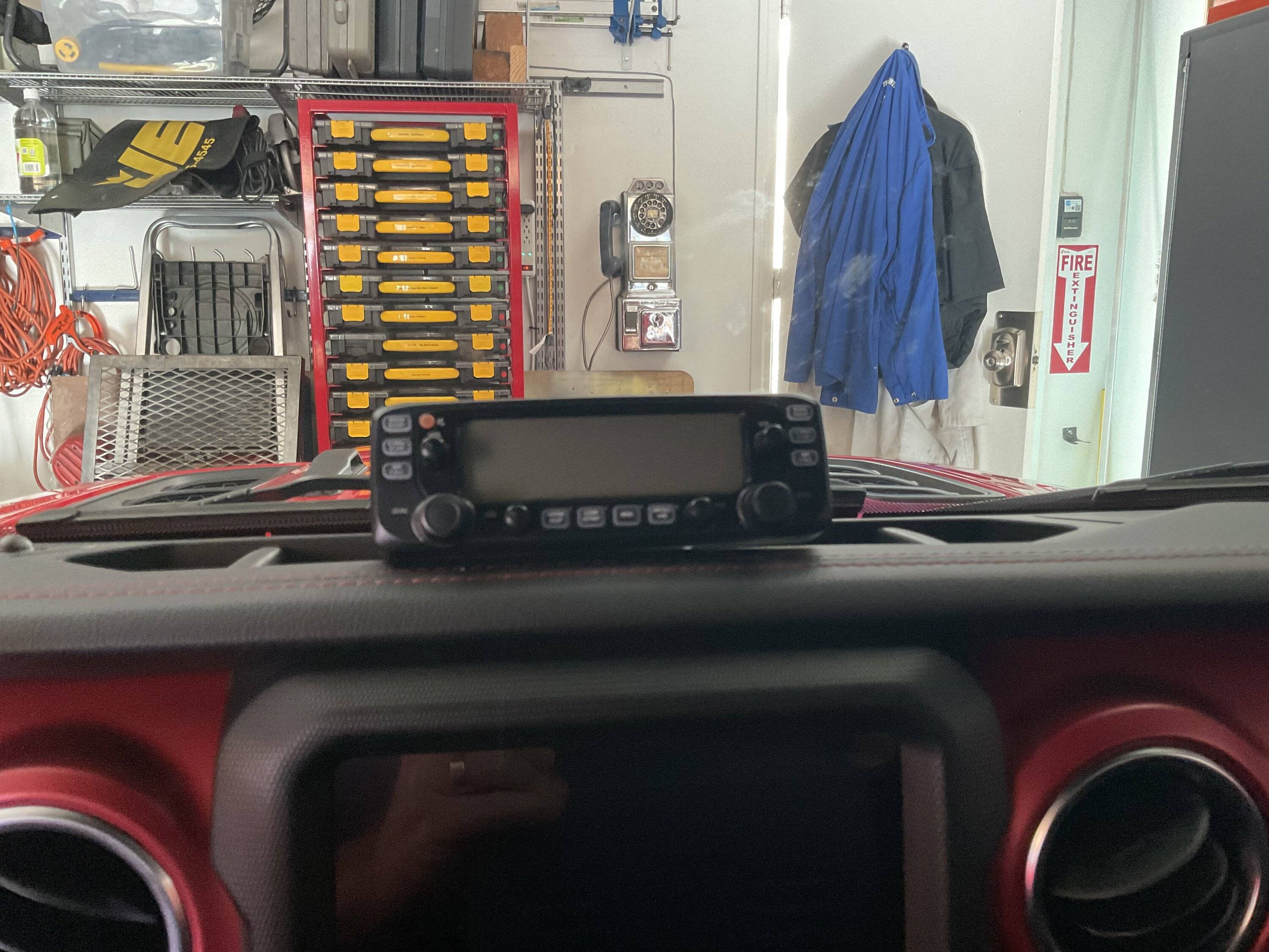Jeep Wrangler JL My ICOM 2730a Radio Installed in 2023 JLU IMG_0807