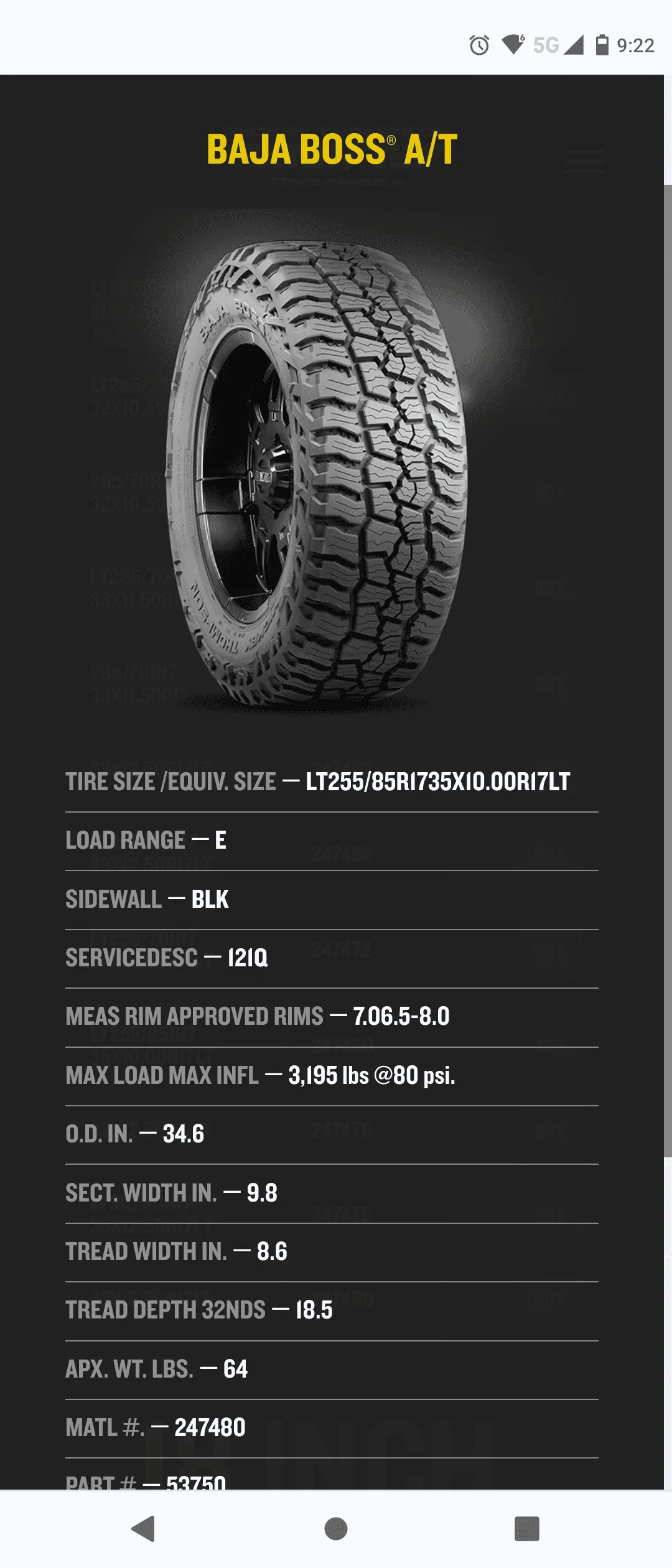 Jeep Wrangler JL New Tire Suggestions? Screenshot_20231119-212255