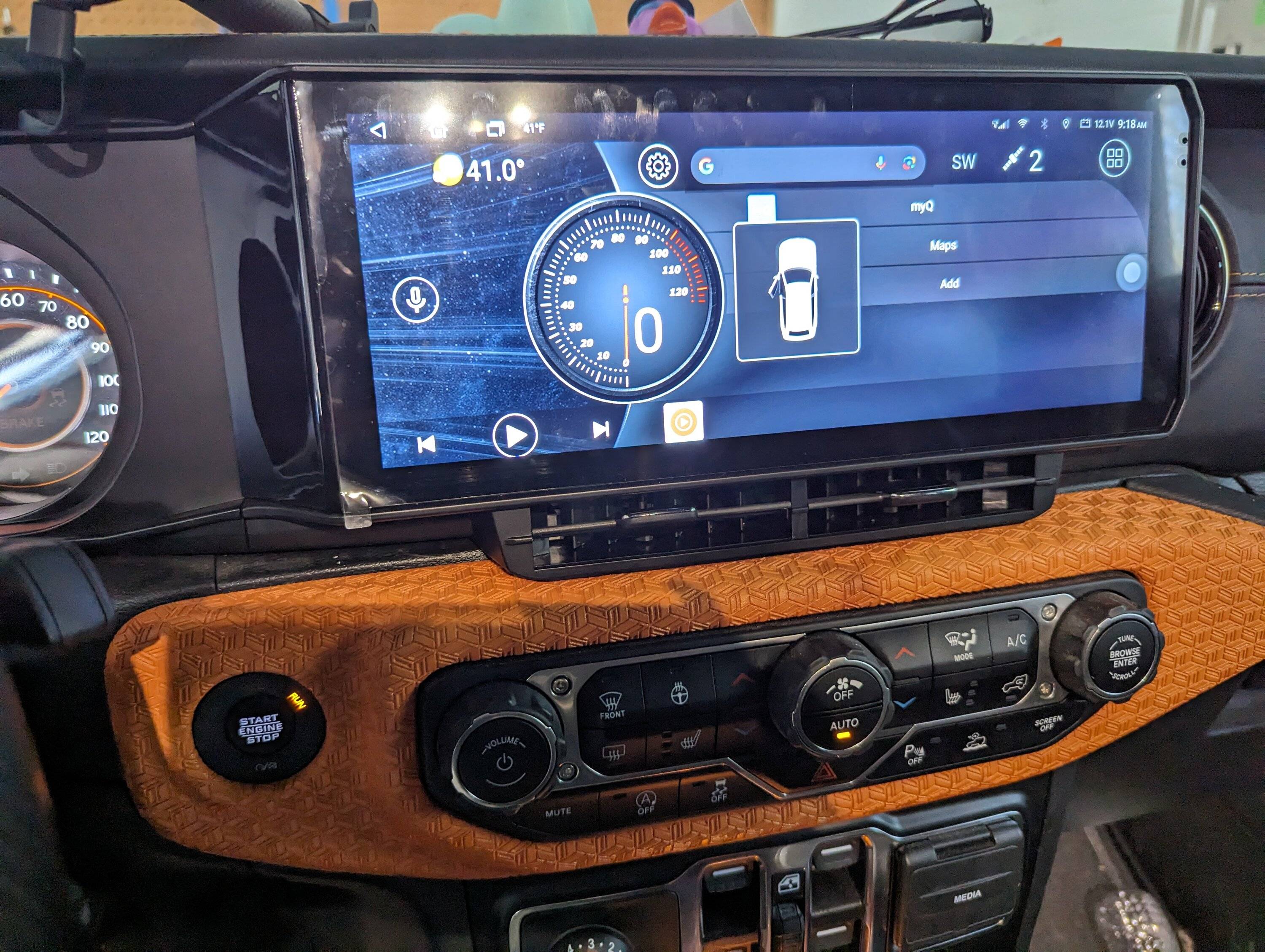 Jeep Wrangler JL 2024 Dash Style Retrofit - Android head unit 2023-11-18 09.18.03